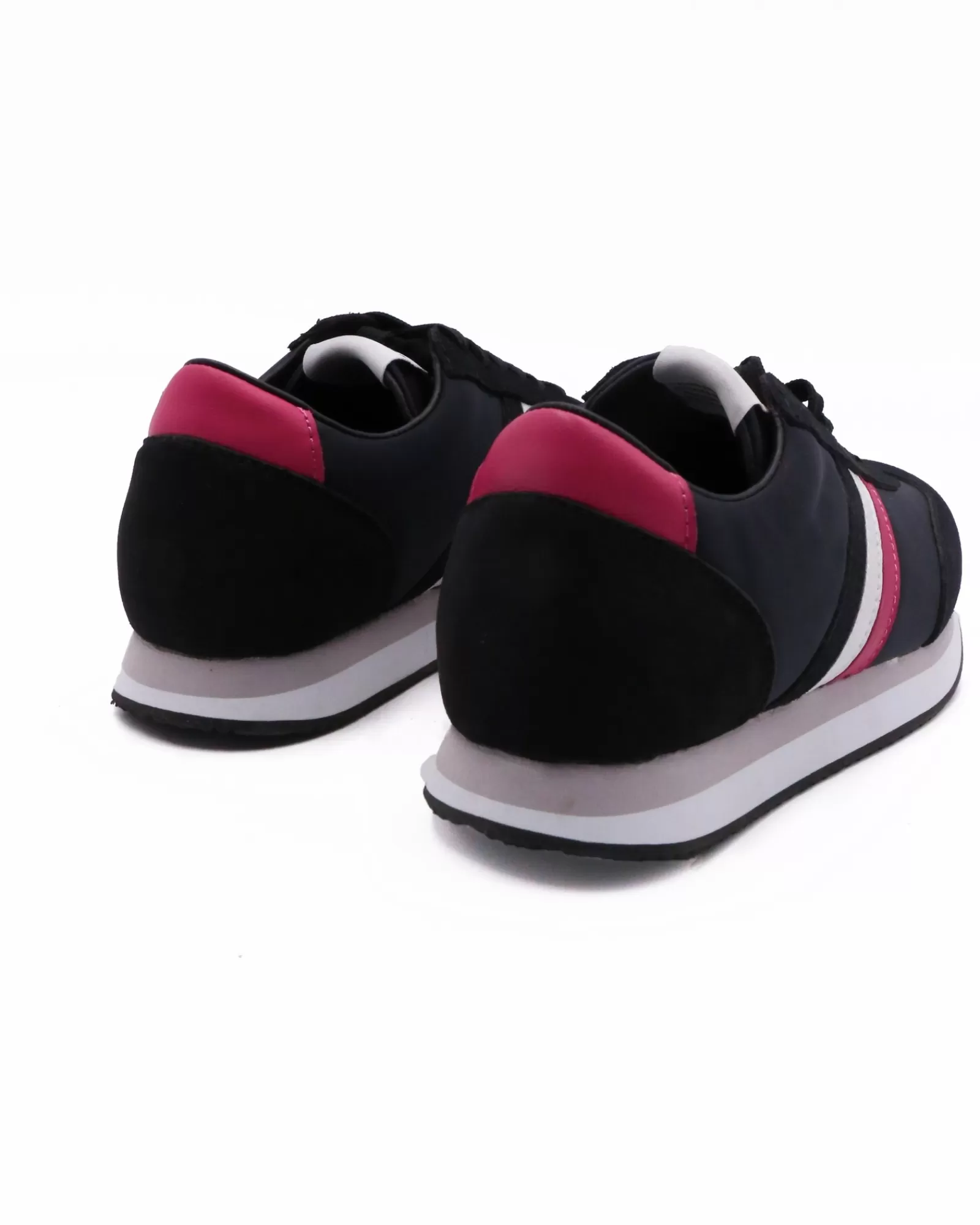 La Piscine Paris Basket bi-matière e et fuchsia Serafini Noir Shop