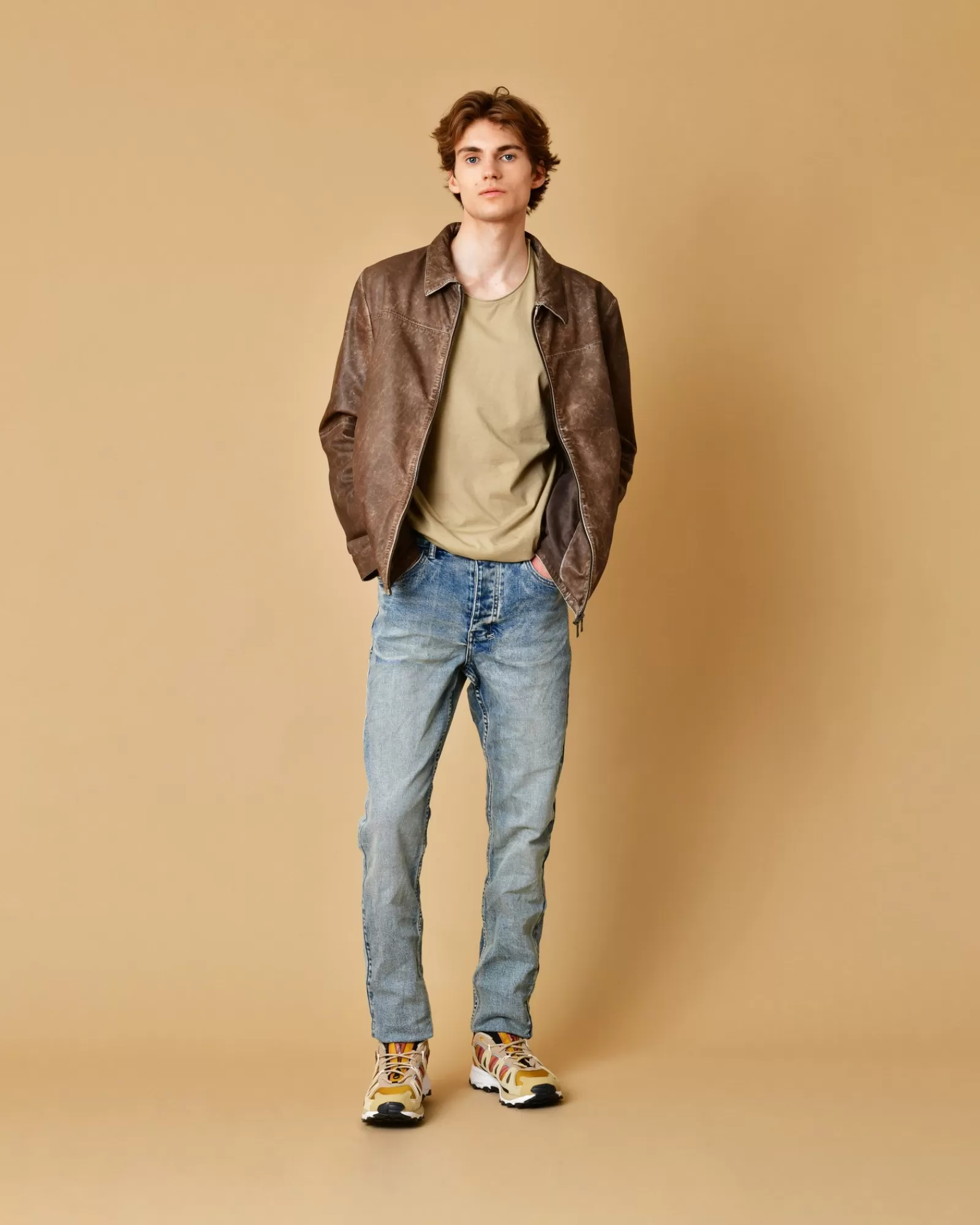La Piscine Paris Baskets et jaune en toile et daim Adidas Beige Best