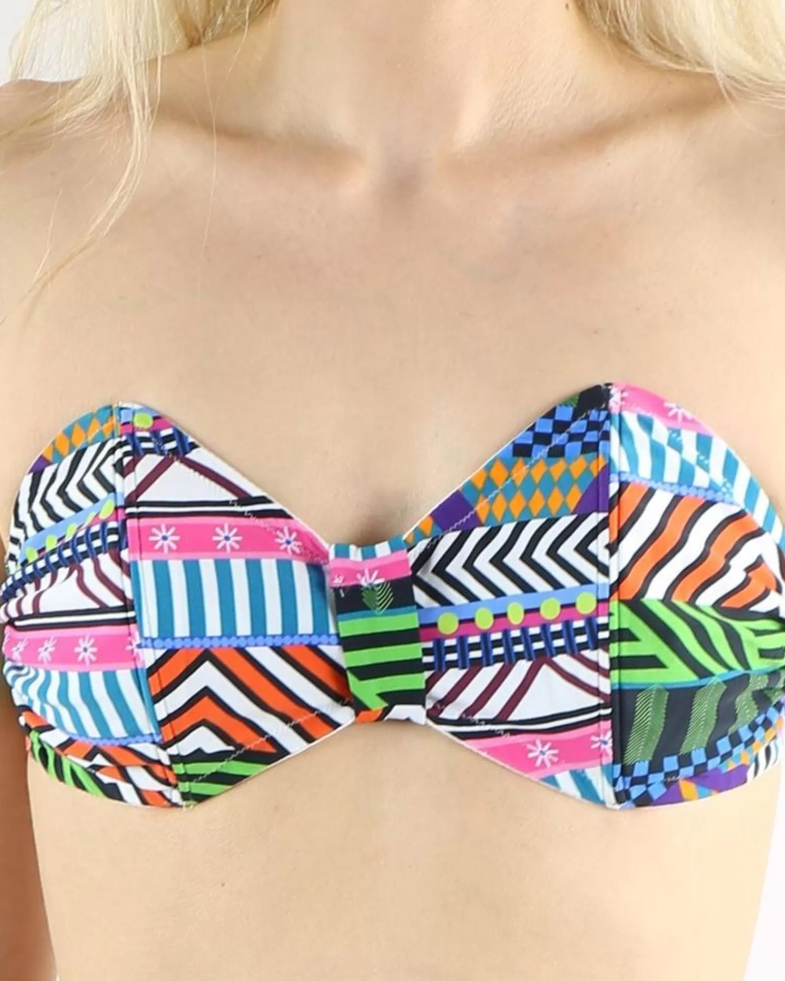 La Piscine Paris Bikini sans bretelles Pamela de Beaumane Multicolore Sale