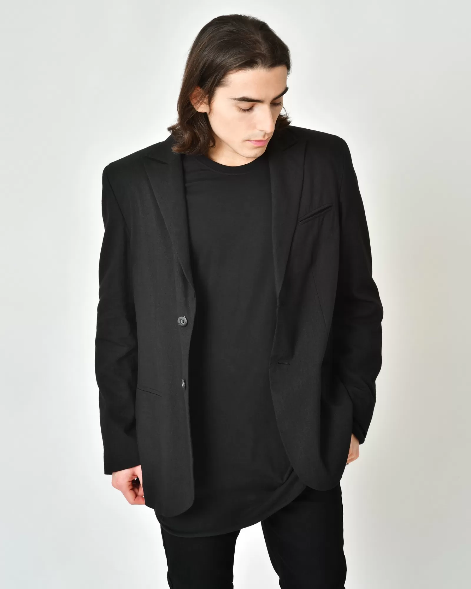 La Piscine Paris Blazer en lin et en laine e Malloni Noir Store