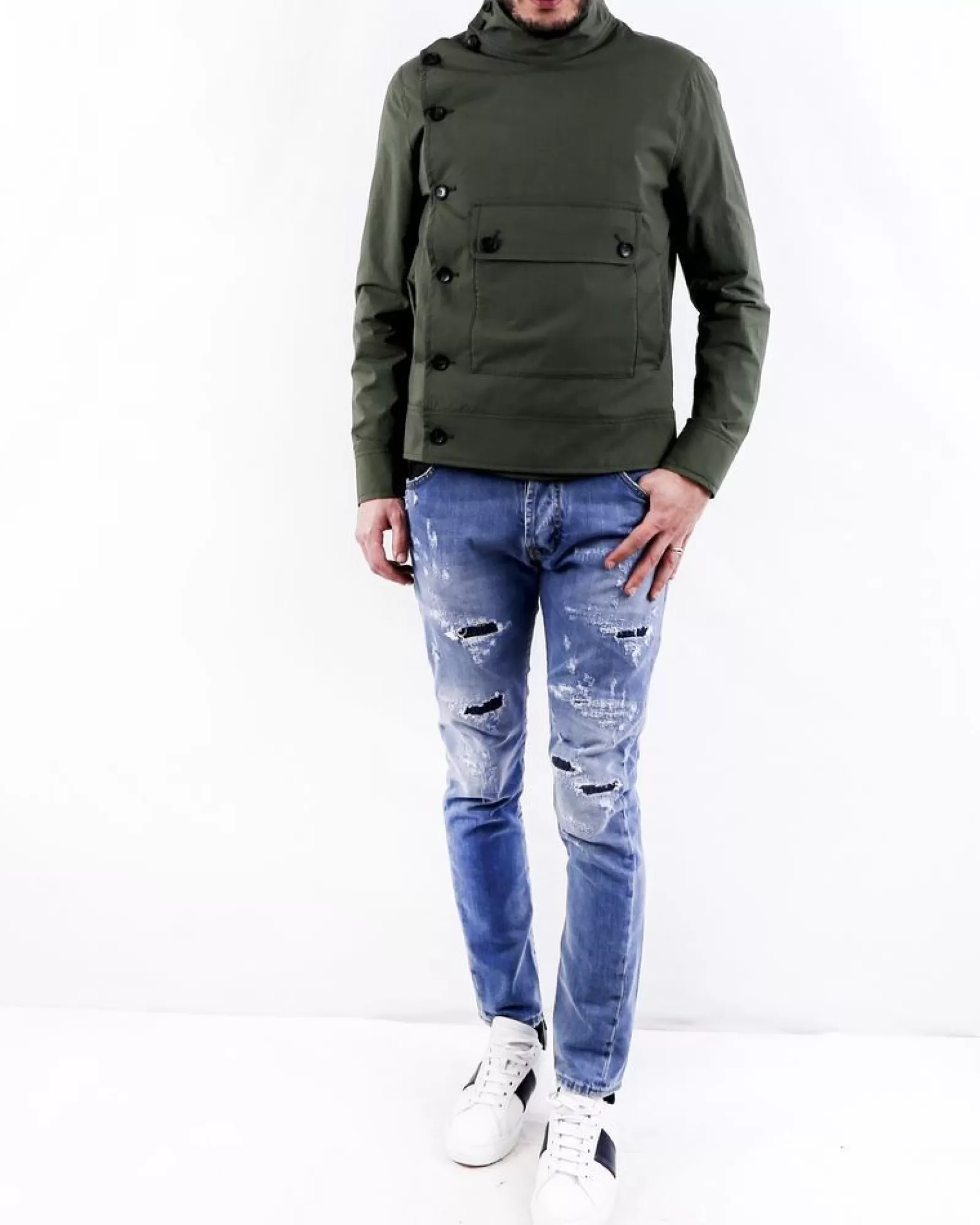 La Piscine Paris Blouson à poche XL Ly Adams Kaki Store