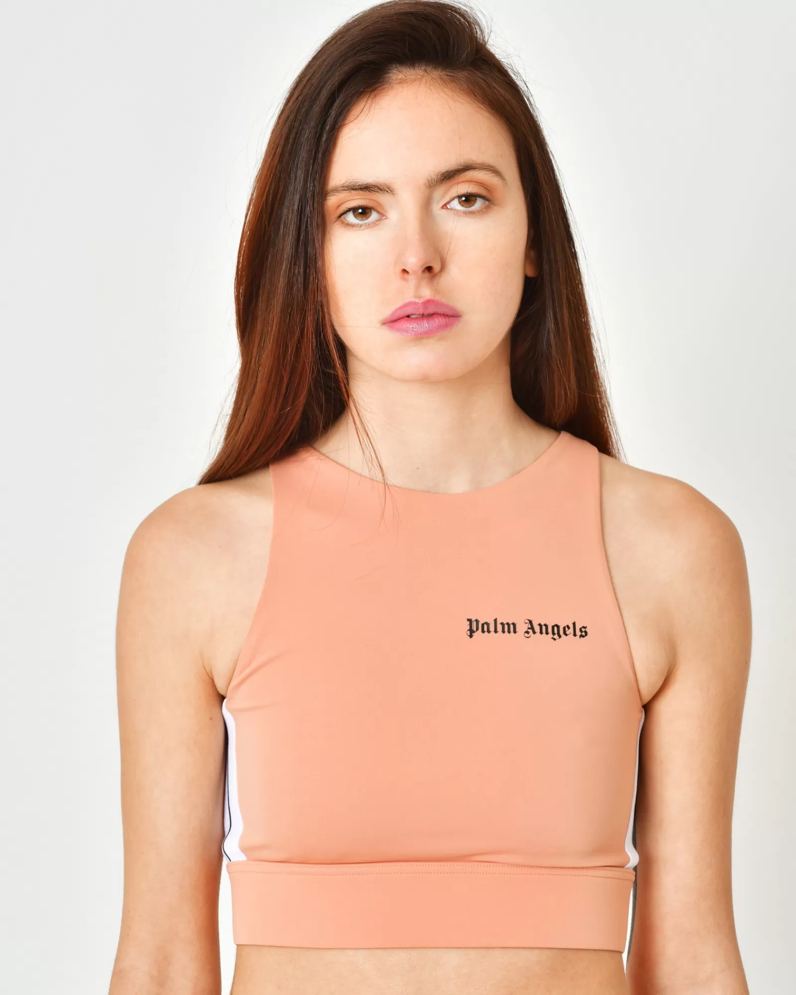 La Piscine Paris Brassière de sport en tissu stretch Palm Angels Rose Store