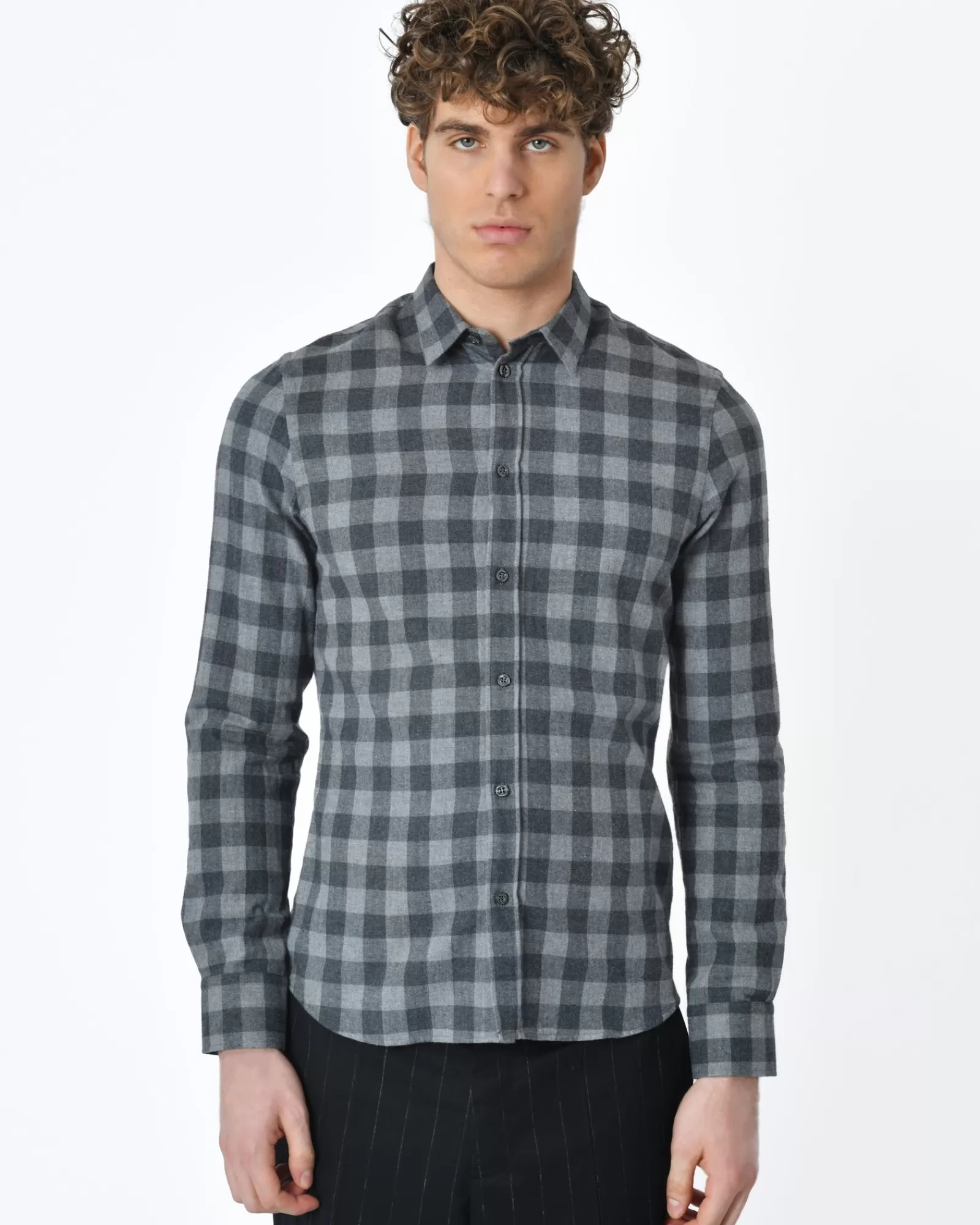 La Piscine Paris Chemise à carreaux Filippa K Gris Best Sale