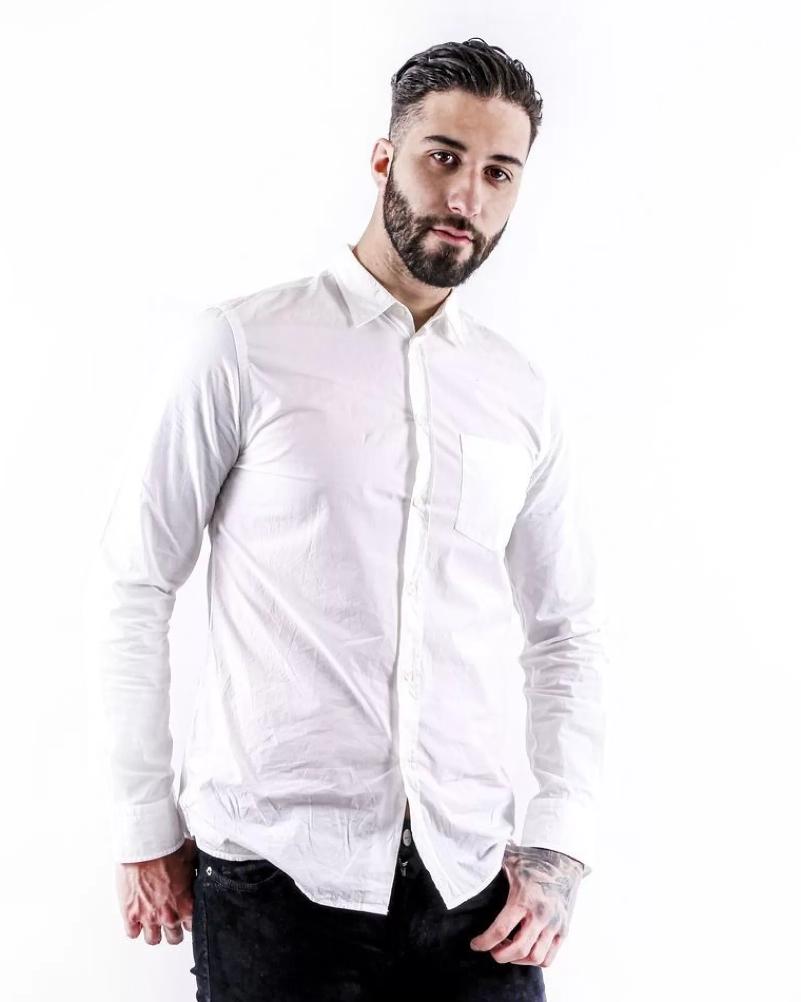 La Piscine Paris Chemise he à poche poitrine Filippa K Blanc Best