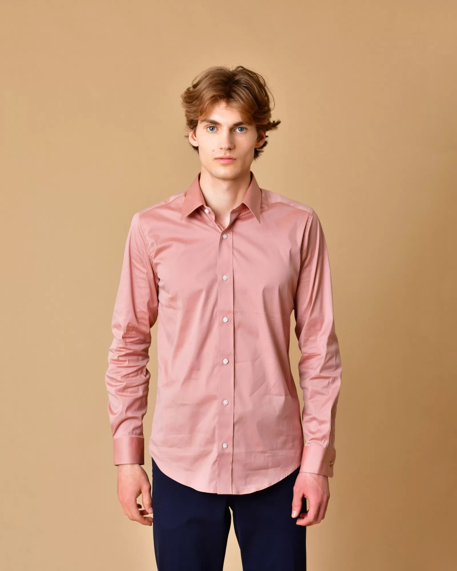La Piscine Paris Chemise vieux avec goujons fleur de lys Lords & Fools Rose Clearance
