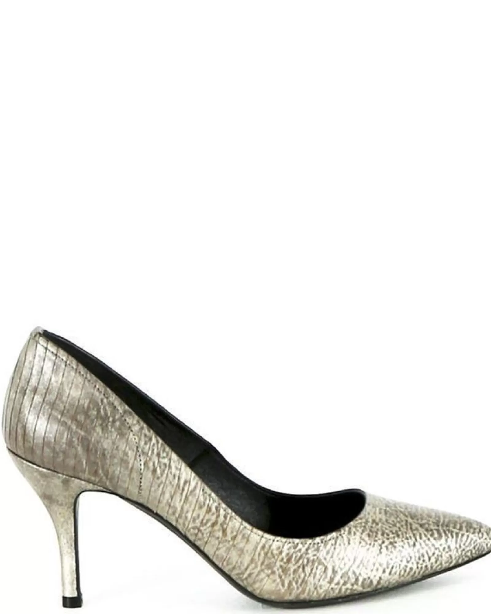 La Piscine Paris Escarpin lamé en cuir Premiata Doré Shop