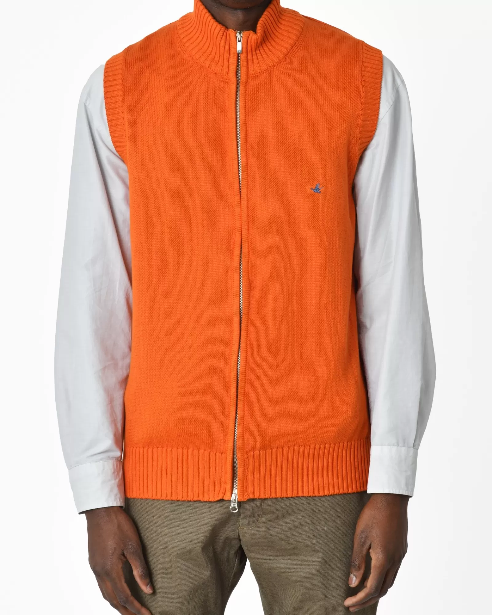 La Piscine Paris Gilet Brooksfield Orange Sale