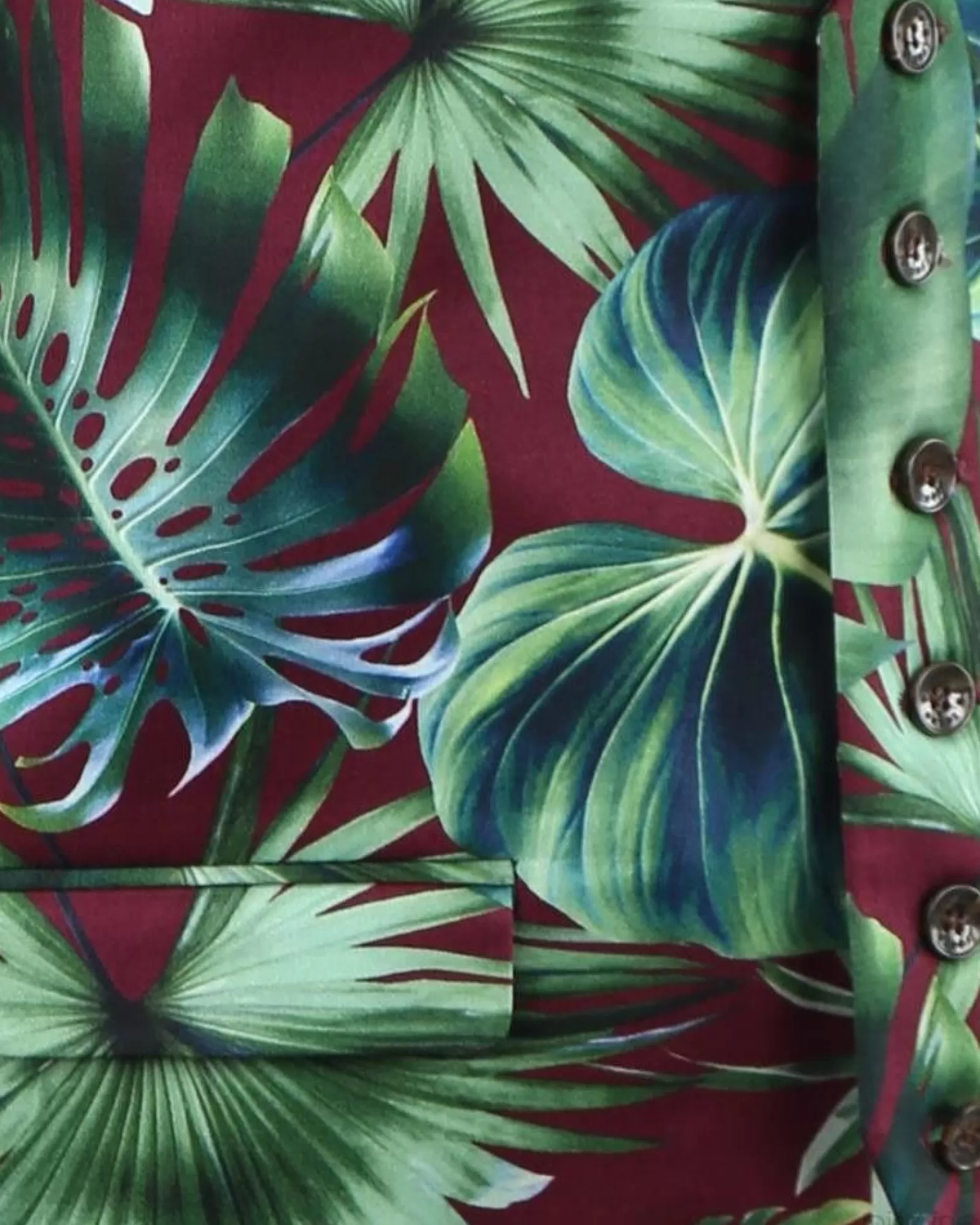 La Piscine Paris Gilet et bordeaux imprimé tropical Lords & Fools Vert Best