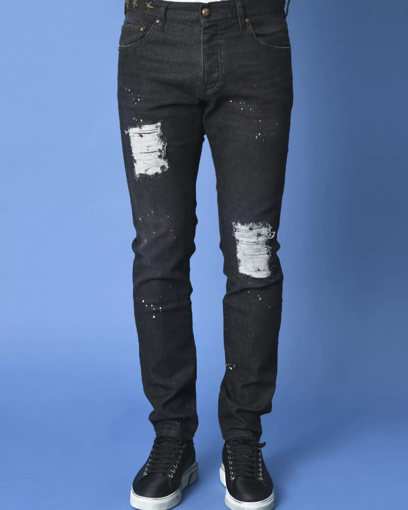 La Piscine Paris Jean destroy Lords & Fools Noir Discount