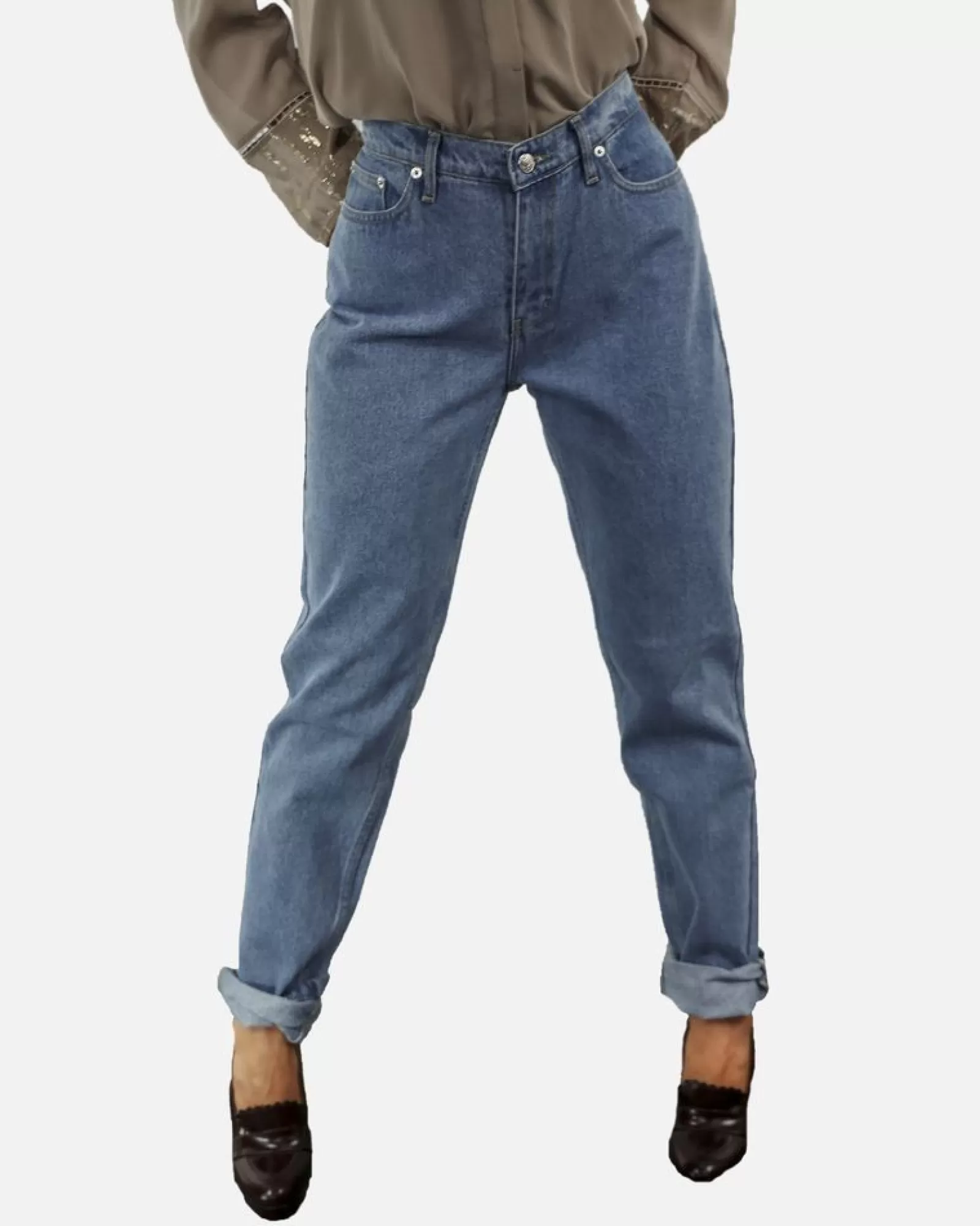 La Piscine Paris Jean vintage coupe mom fit Edition M.R Bleu Best