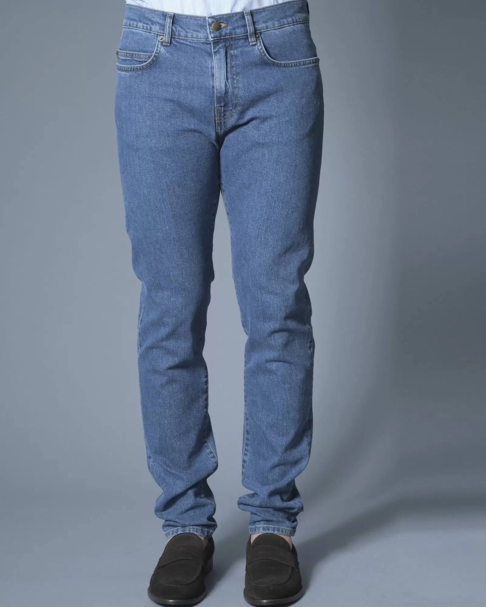 La Piscine Paris Jeans taille haute clair McQ Alexander McQueen Bleu Best Sale