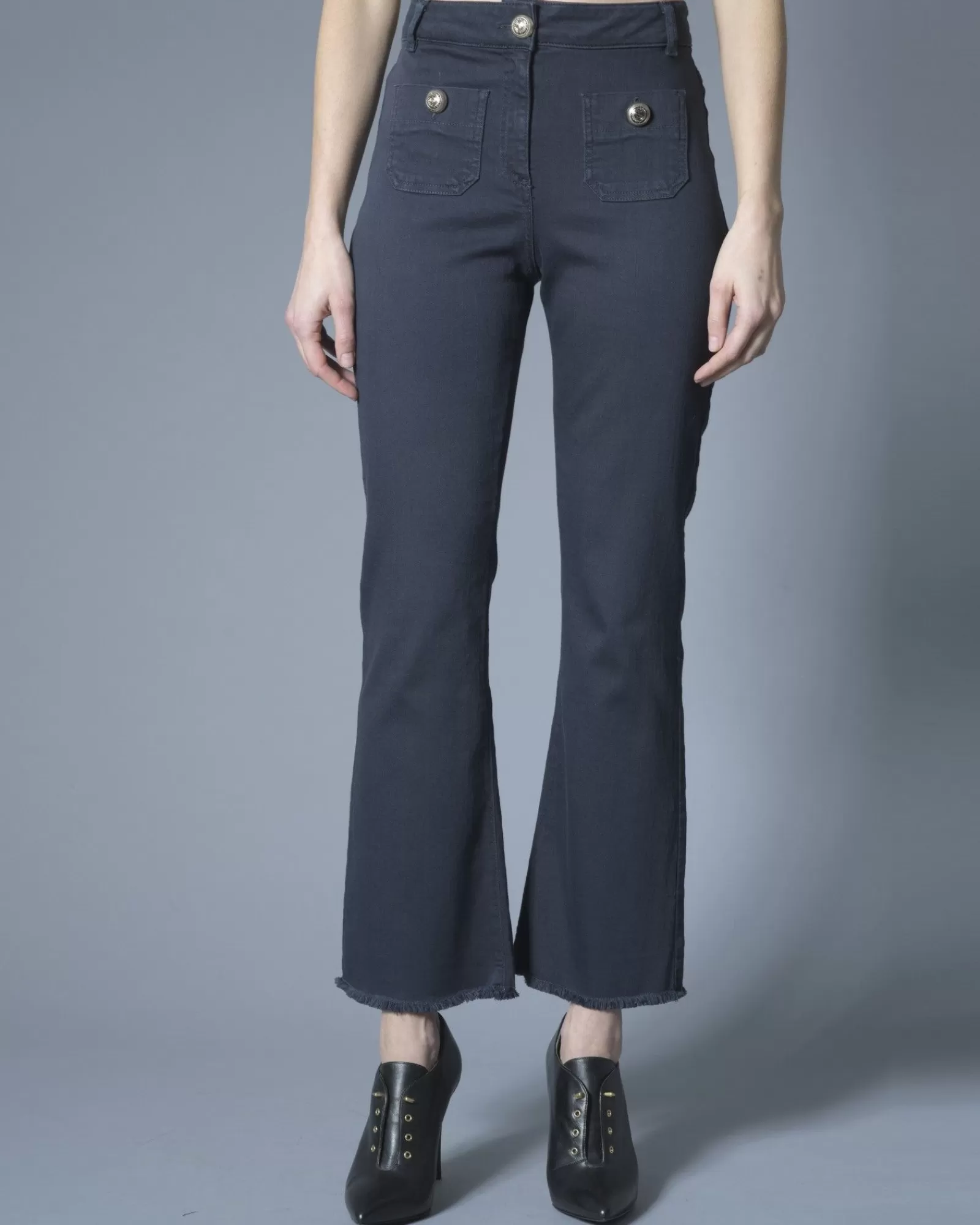 La Piscine Paris Jeans évasé taille haute Nenette Bleu Flash Sale