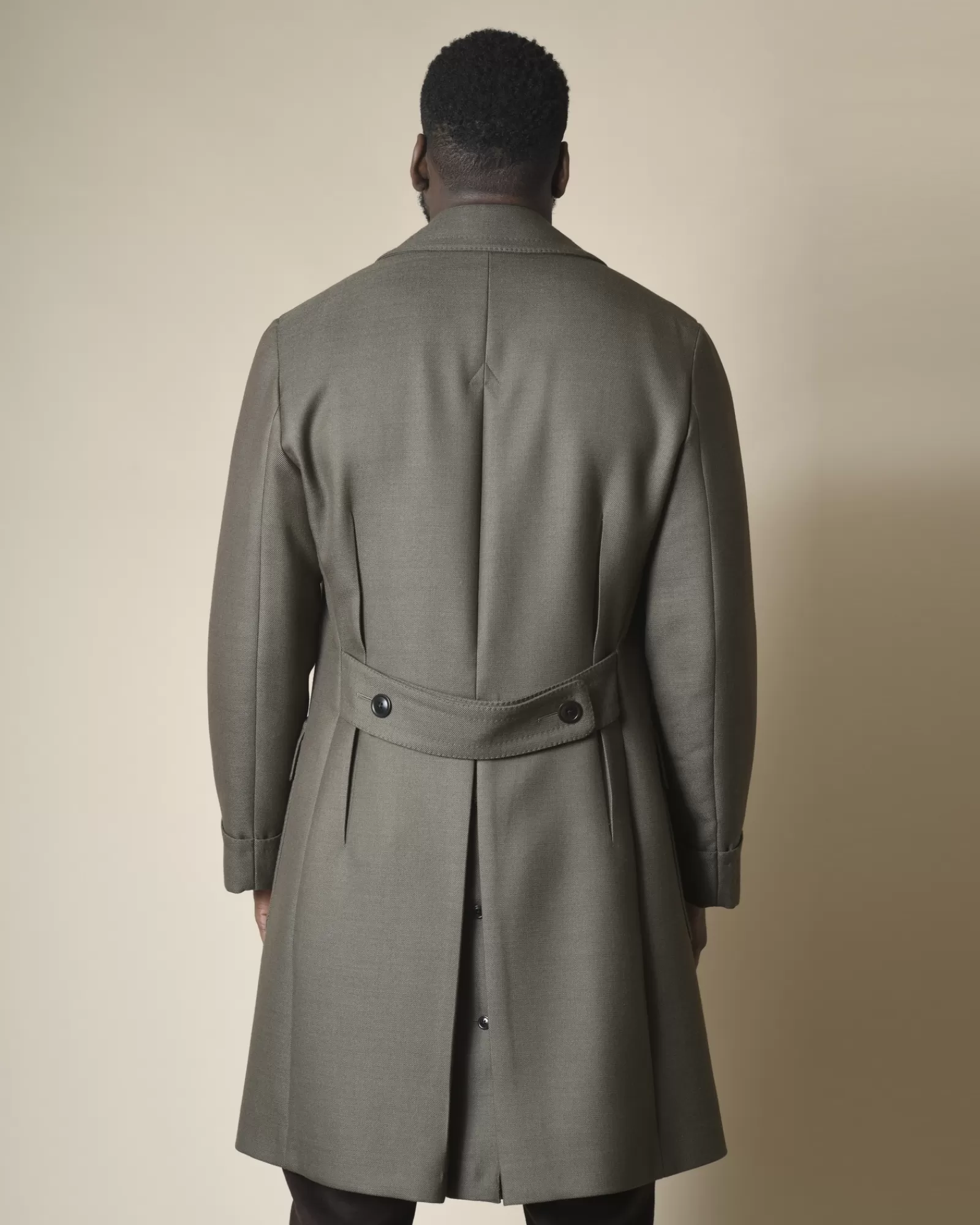 La Piscine Paris Manteau en laine de couleur Gabriele Pasini Taupe Sale
