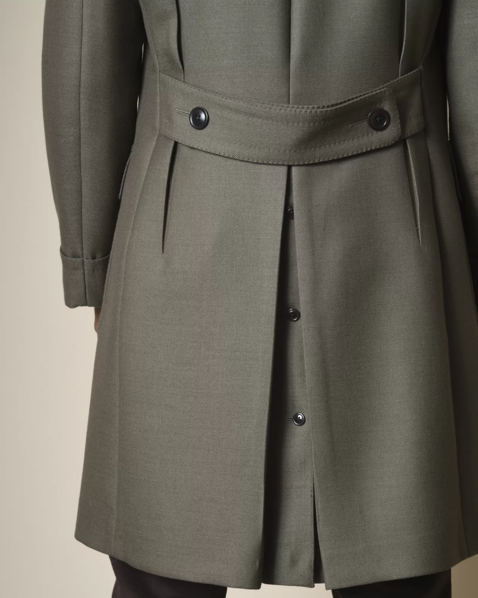 La Piscine Paris Manteau en laine de couleur Gabriele Pasini Taupe Sale