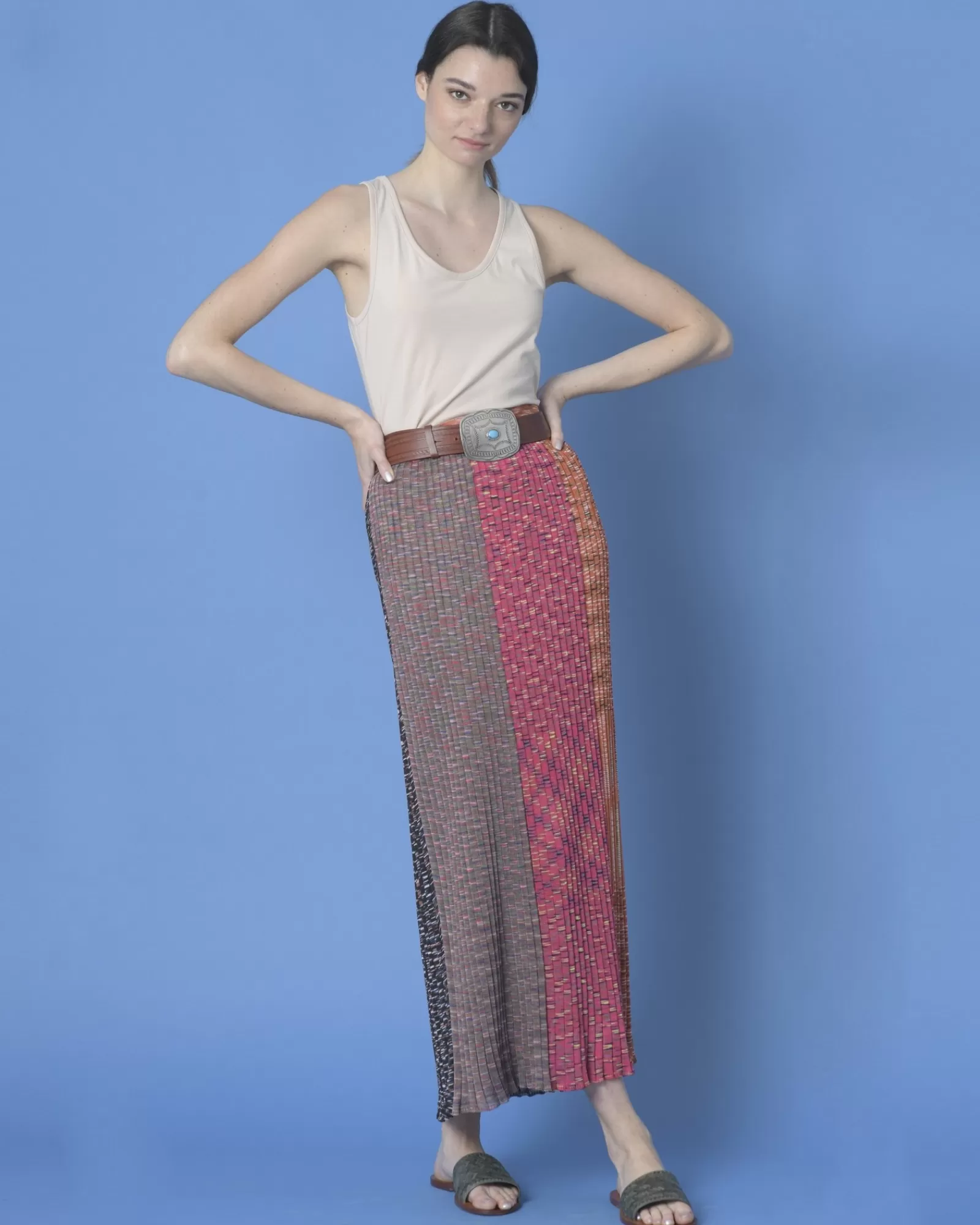 La Piscine Paris Maxi jupe en maille Missoni Multicolore Sale