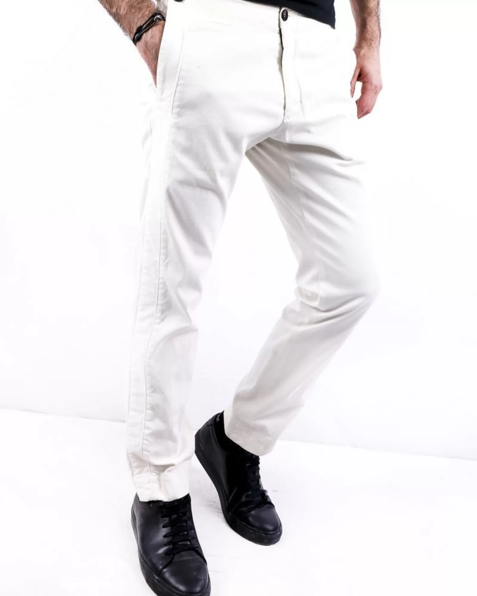 La Piscine Paris Pantalon à bandes latérales Ly Adams Blanc Cheap
