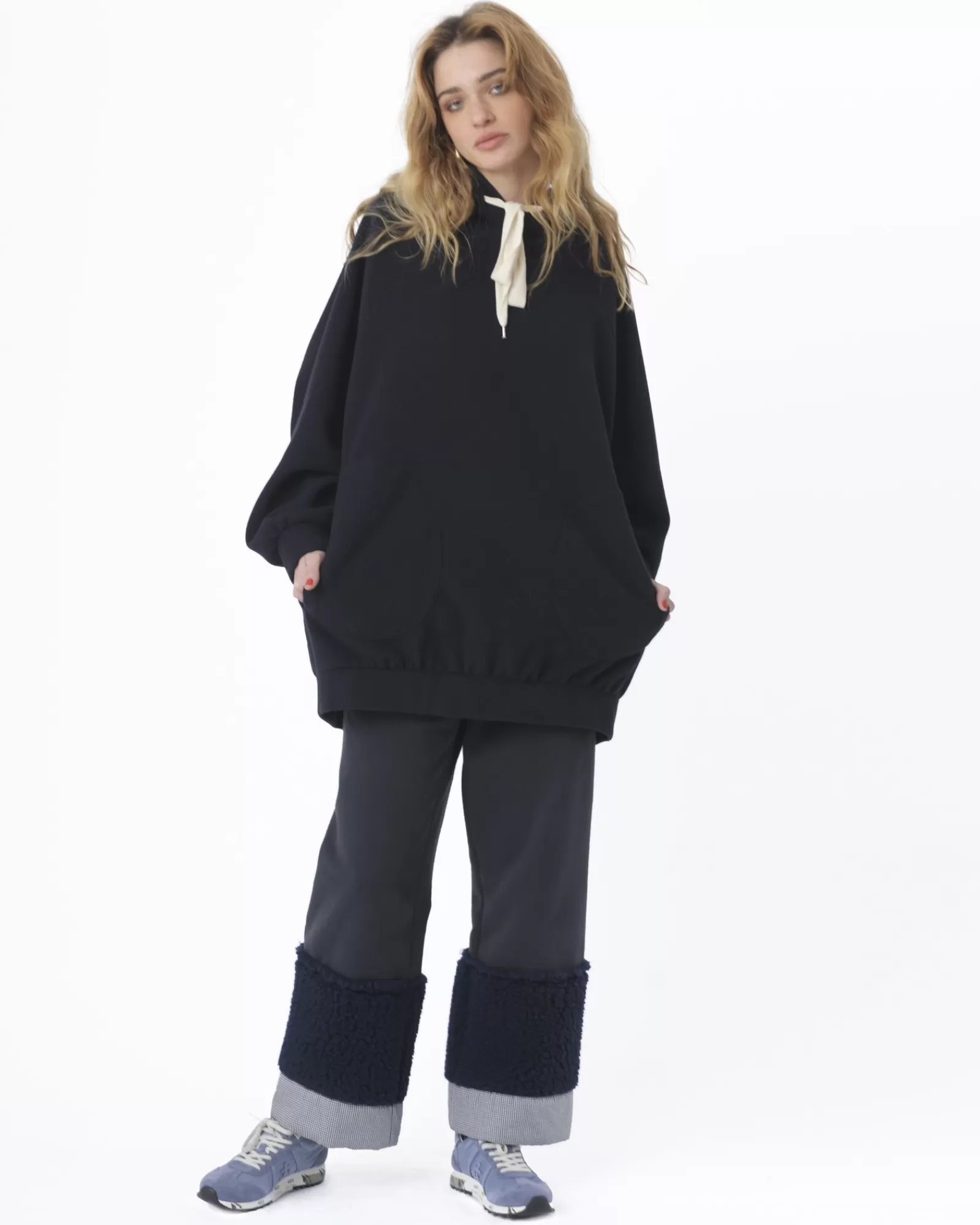 La Piscine Paris Pantalon de jogging large Avn Bleu Fashion