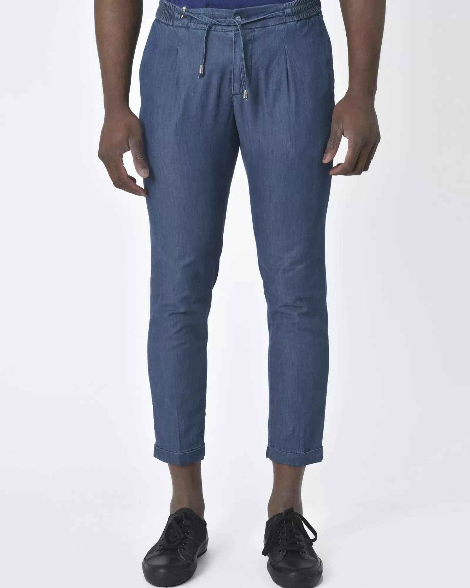 La Piscine Paris Pantalon effet jean Martin Zelo Bleu Clearance