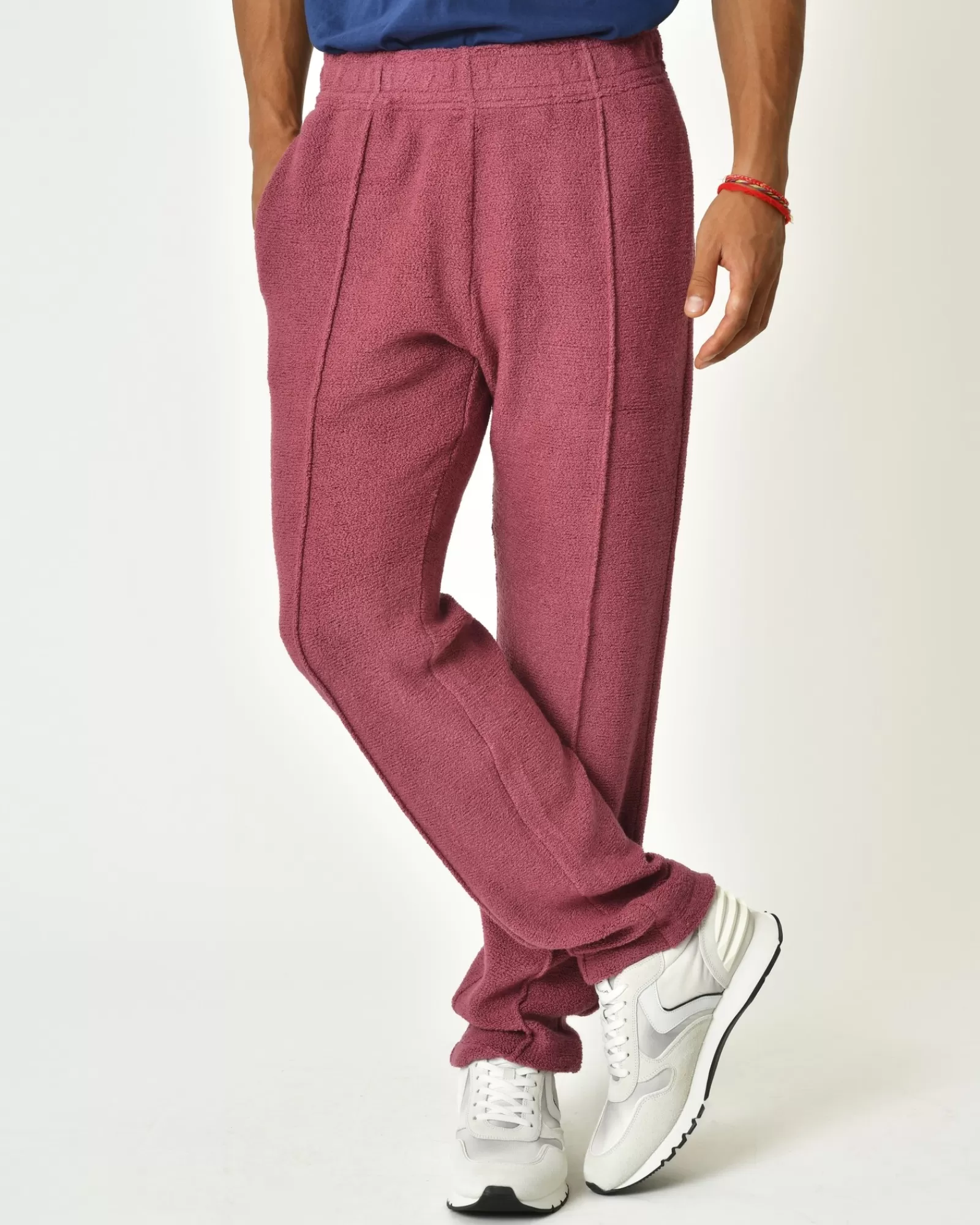 La Piscine Paris Pantalon en laine mélangée framboise Erevan Bordeaux Online