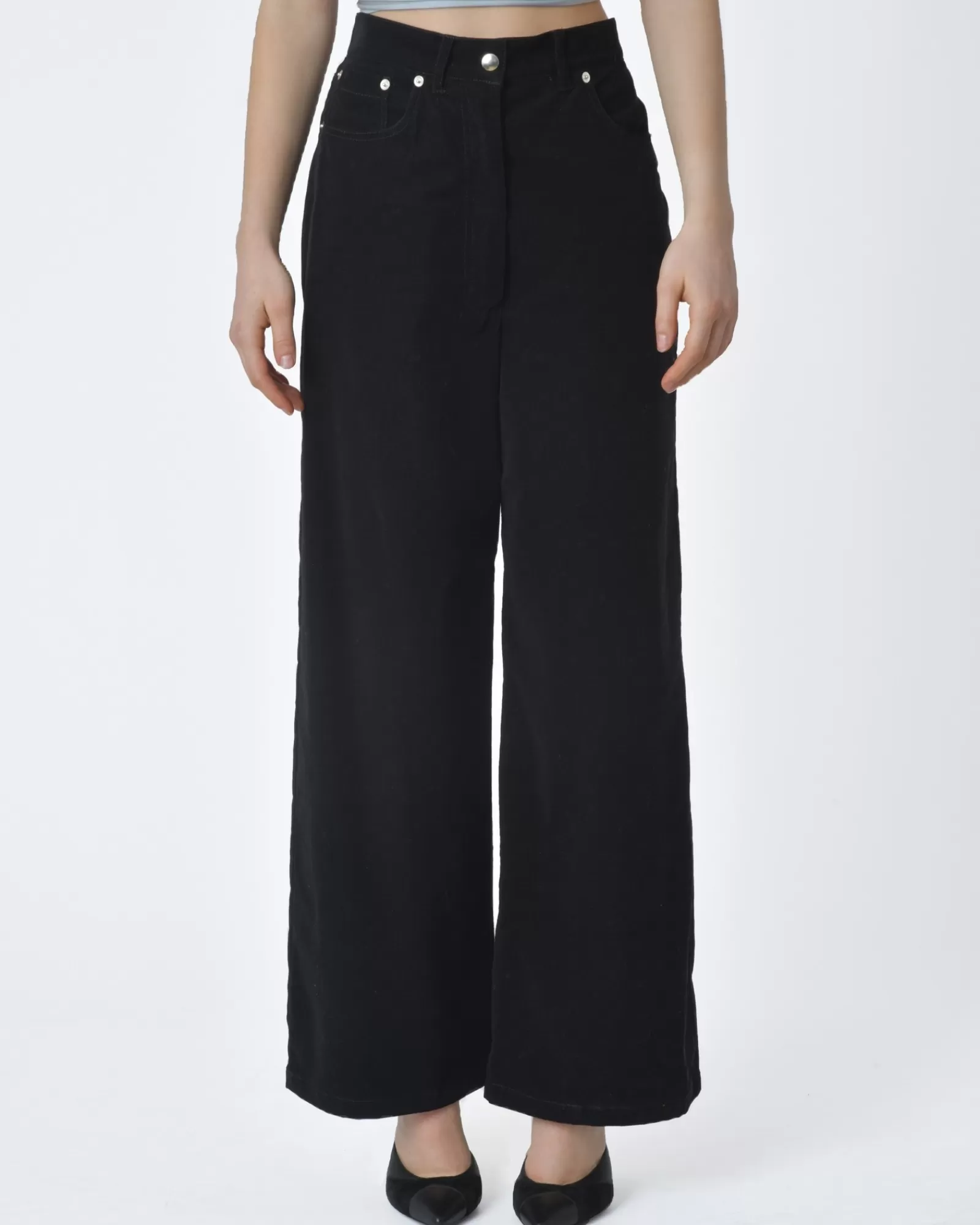 La Piscine Paris Pantalon Hache Noir Flash Sale
