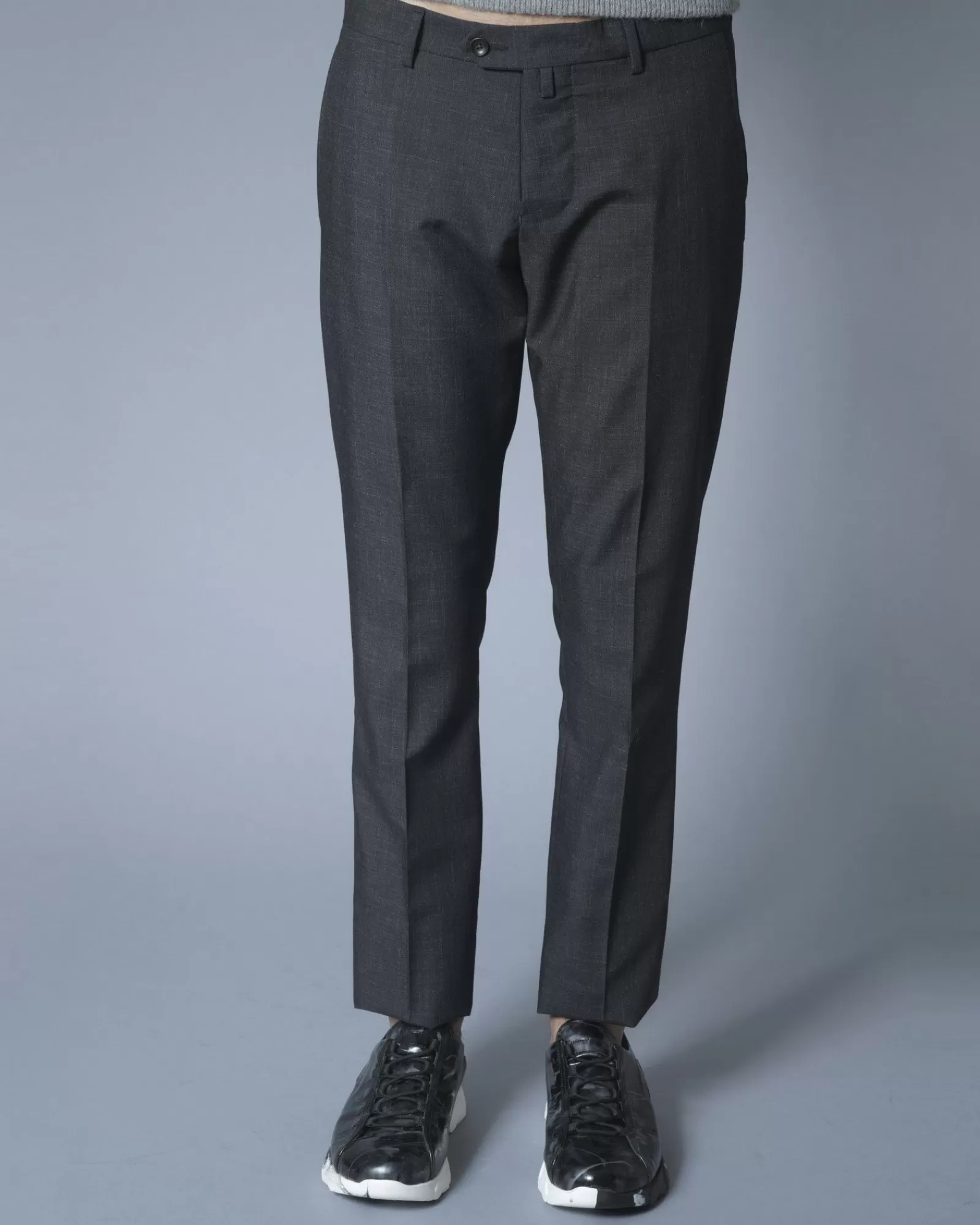 La Piscine Paris Pantalon tailleur en laine irisée Ly Adams Gris Discount