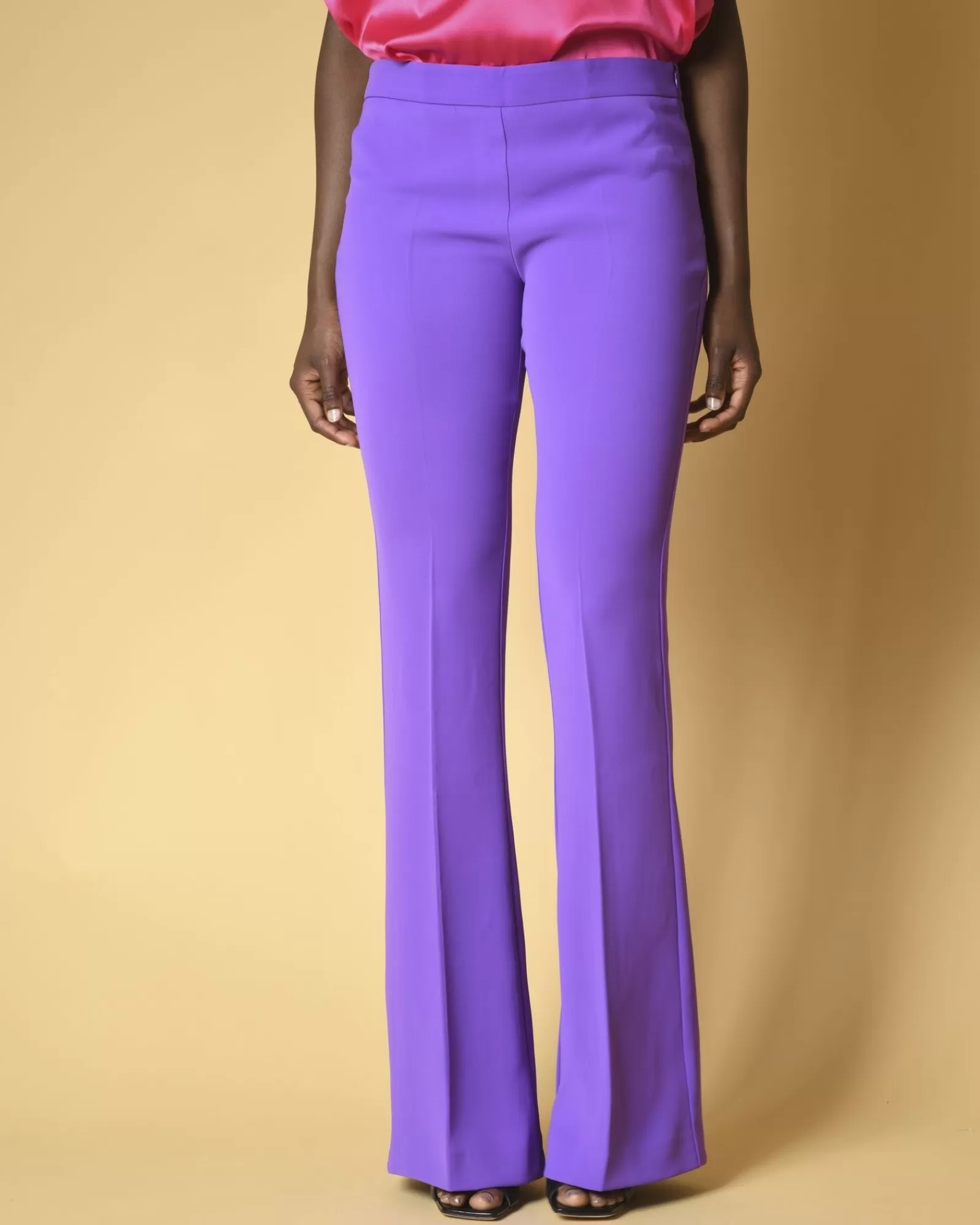 La Piscine Paris Pantalon évasé Space Simona Corsellini Violet Outlet