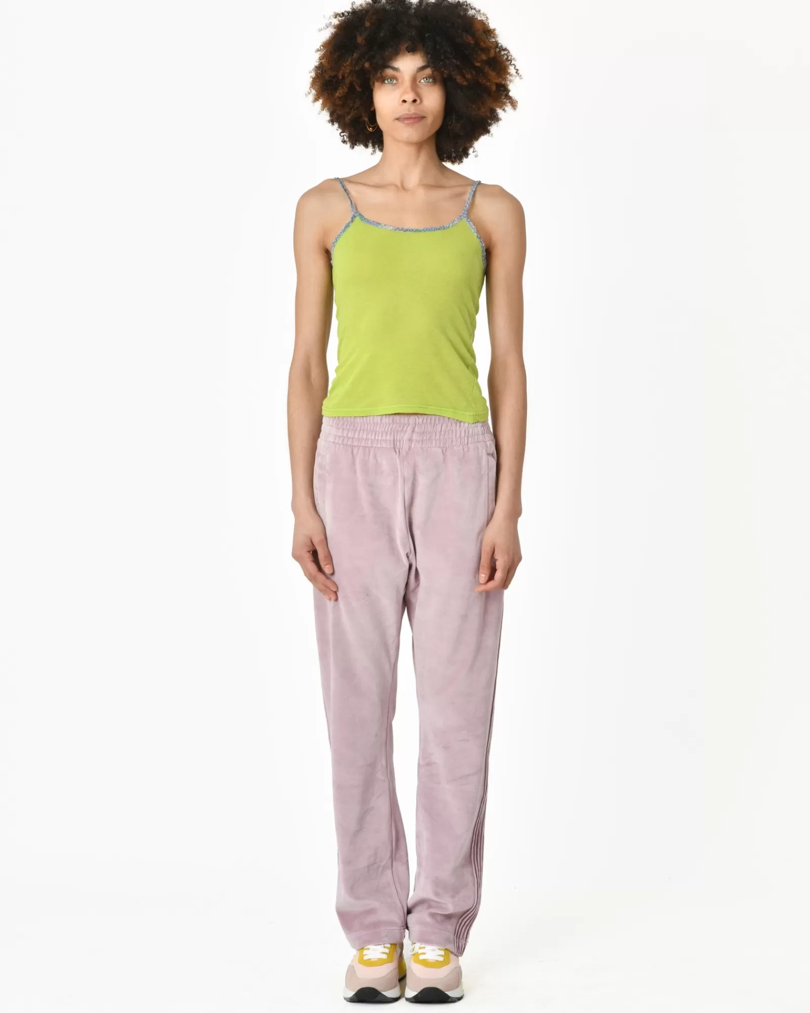 La Piscine Paris Pantalon velours lila Erevan Violet Flash Sale