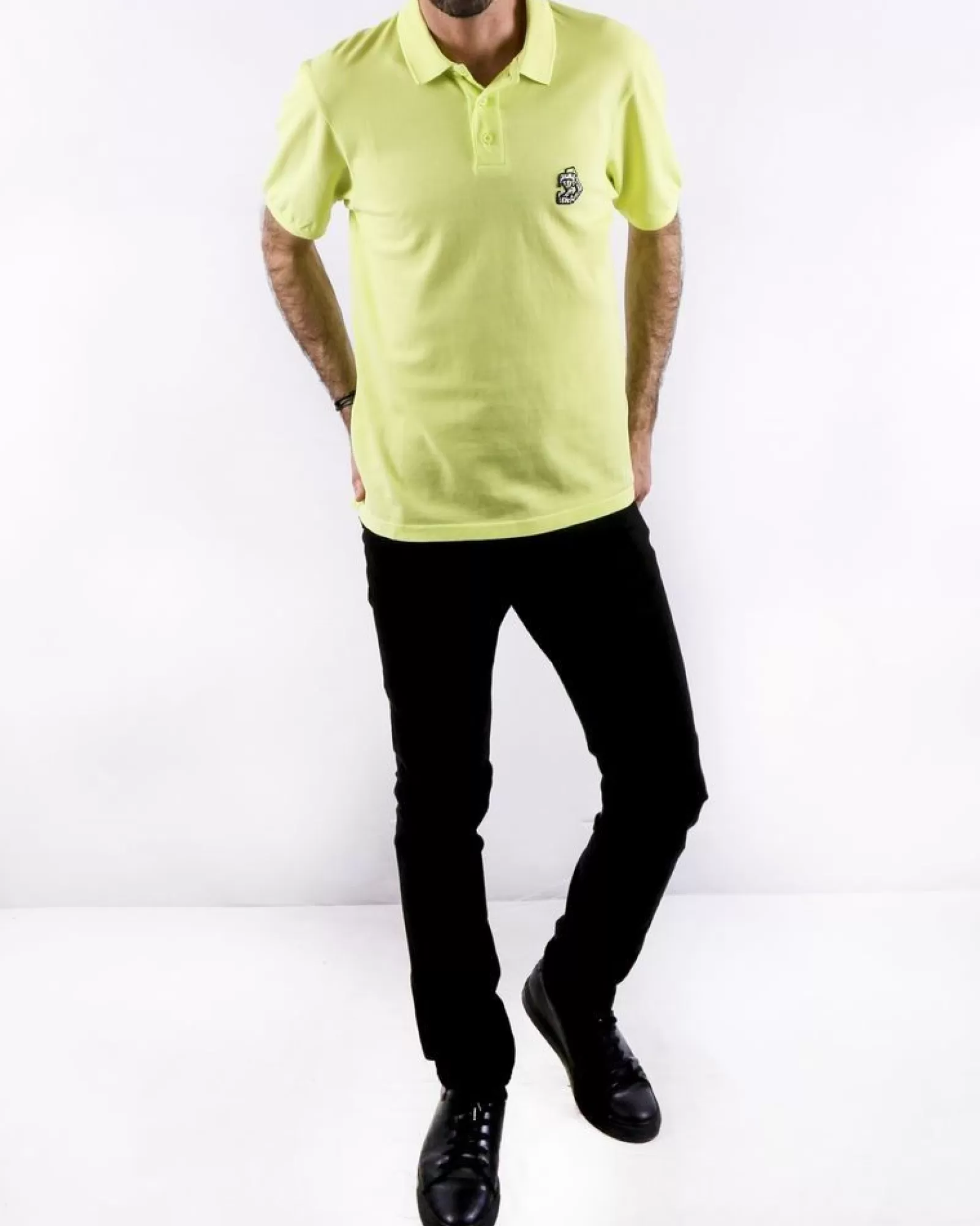 La Piscine Paris Polo en coton à logo brodé Zadig & Voltaire Jaune Hot