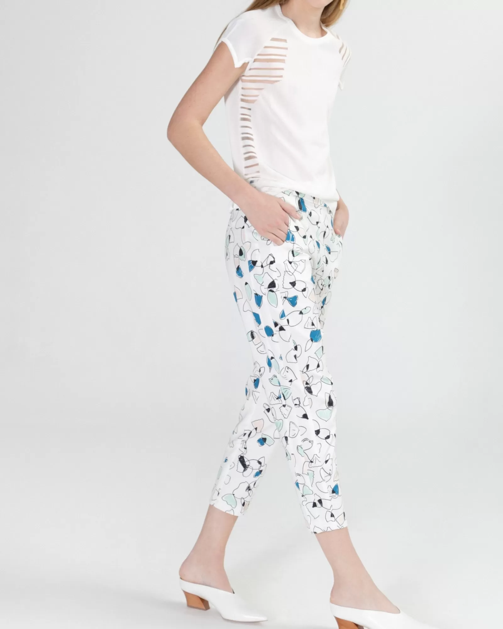 La Piscine Paris Pull en maille fine ajourée Chacok Blanc Sale