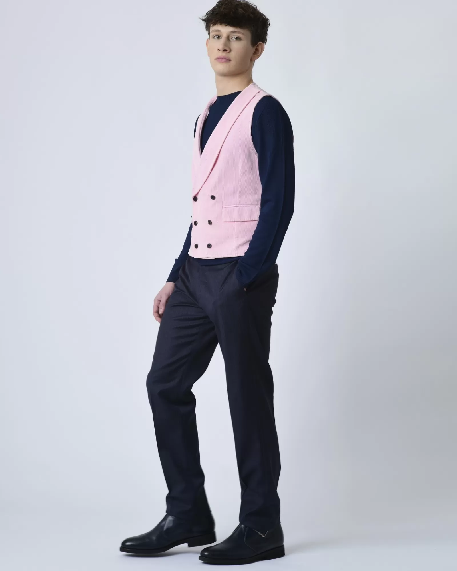 La Piscine Paris Pull col rond Daniele Fiesoli Bleu Shop