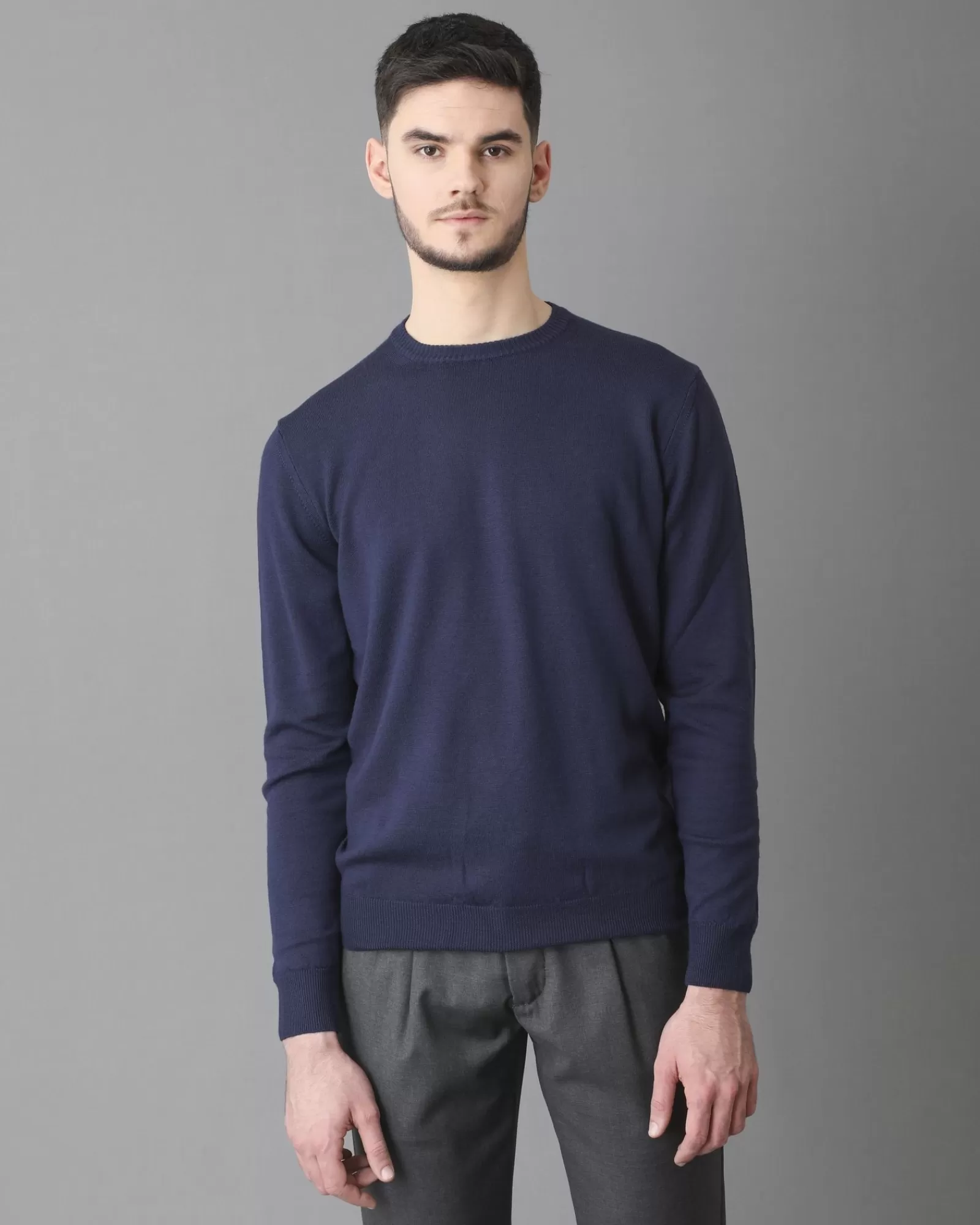 La Piscine Paris Pull en laine col rond marine Casheart Bleu Online