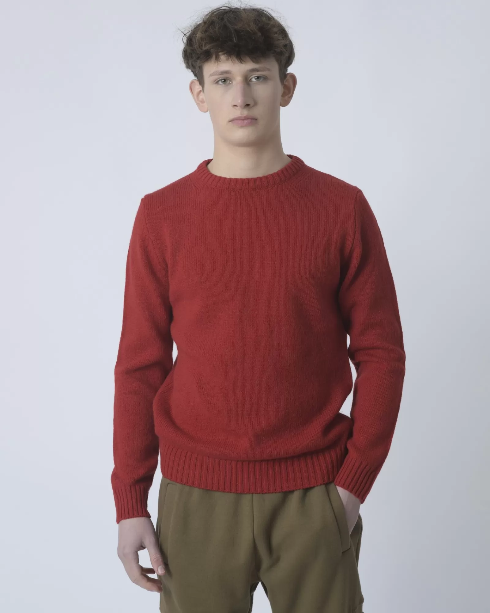 La Piscine Paris Pull en laine pure Casheart Rouge Discount