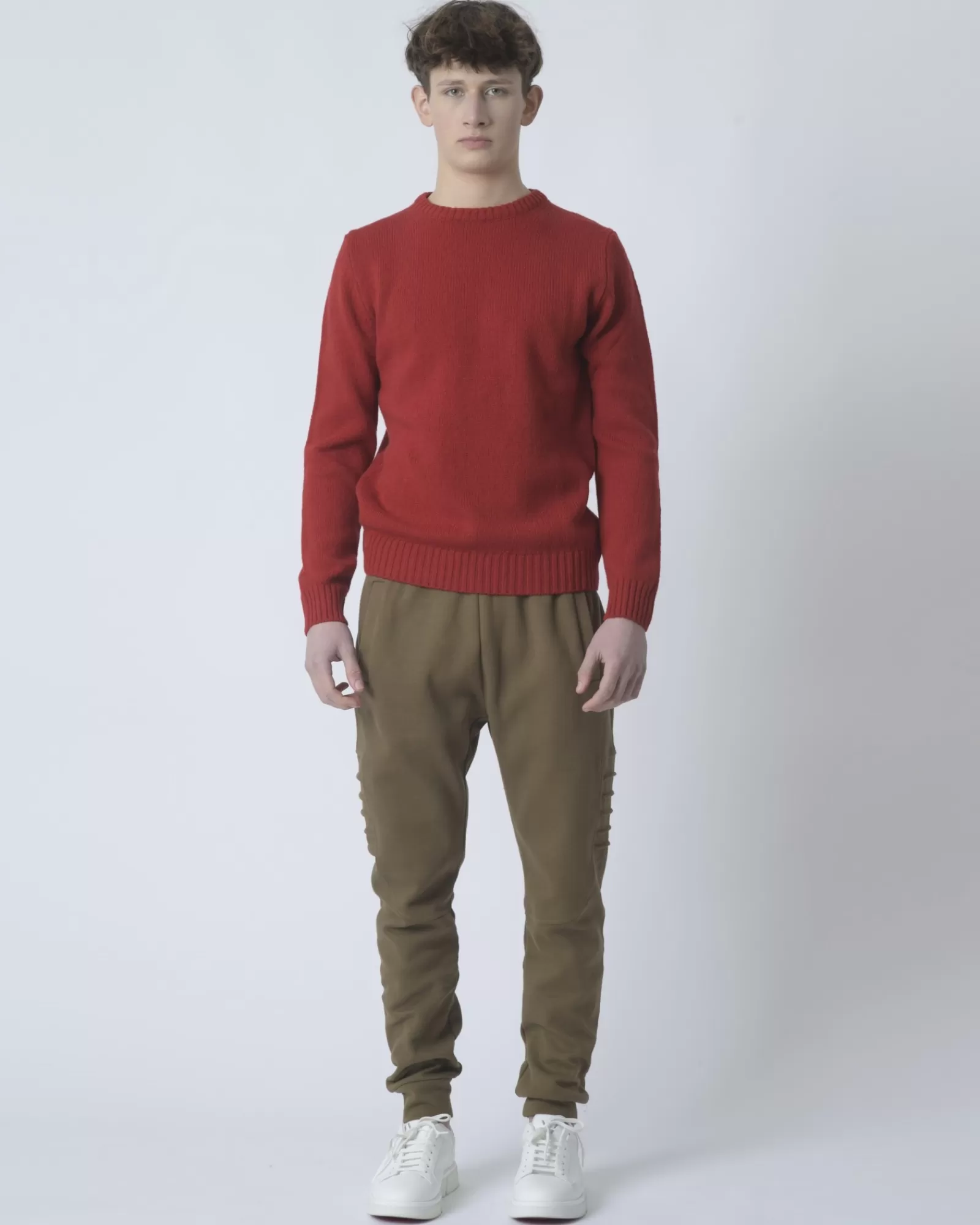 La Piscine Paris Pull en laine pure Casheart Rouge Discount