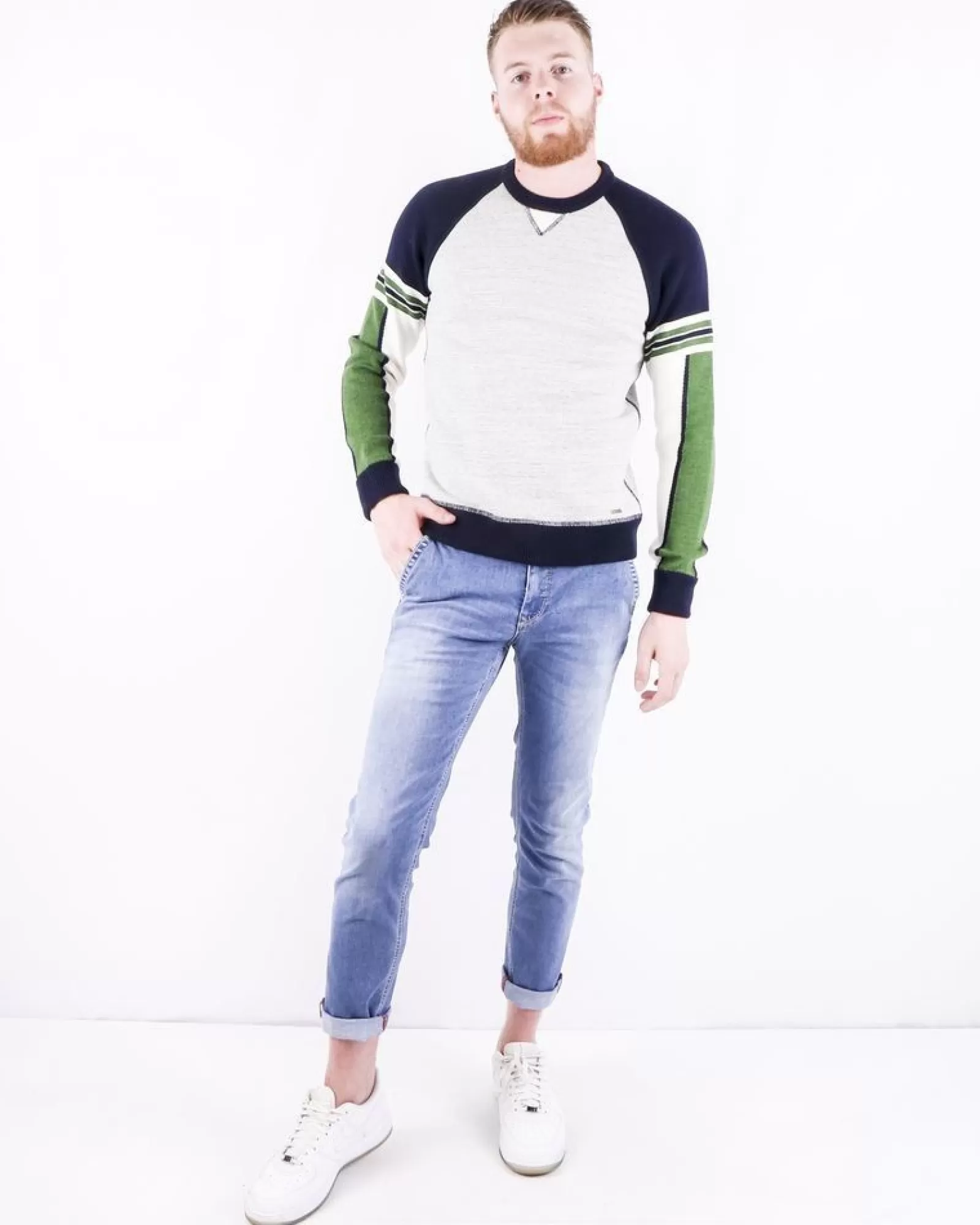 La Piscine Paris Pull chiné à détails colorés Dsquared2 Gris Store