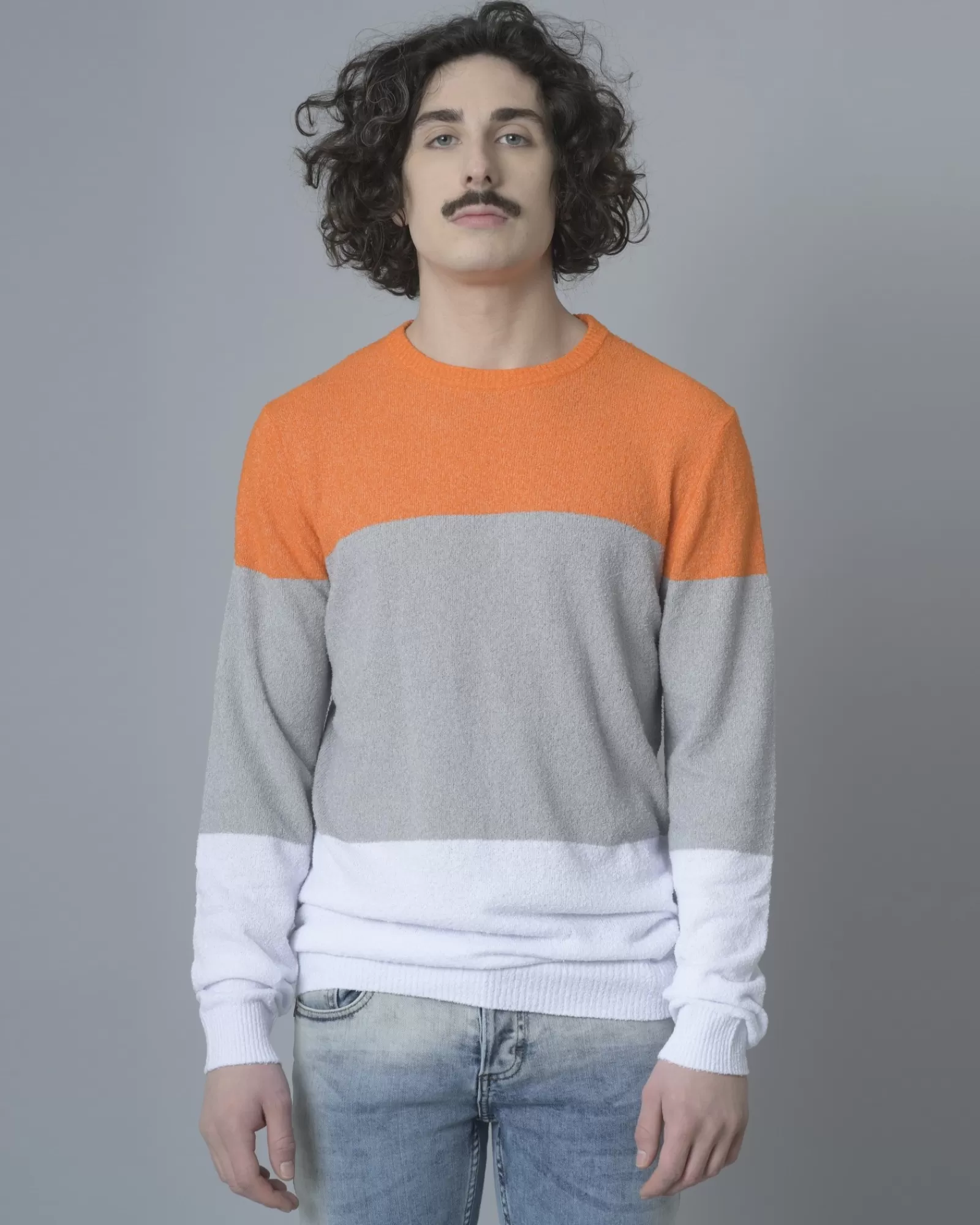 La Piscine Paris Pull tricolore Woolgroup Orange Outlet