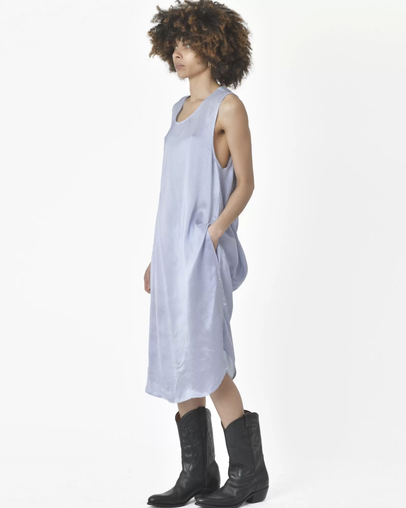 La Piscine Paris Robe blanche rayures es Toos Franken Bleu Best