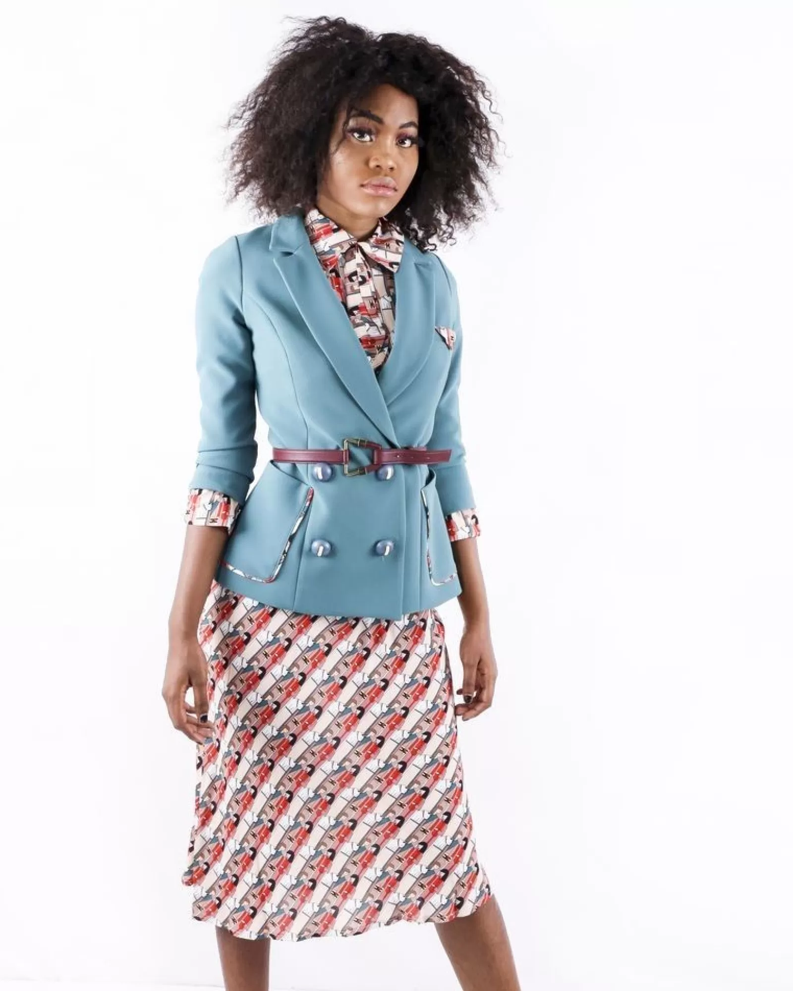 La Piscine Paris Robe canard ceinturée à superposition Elisabetta Franchi Bleu Shop