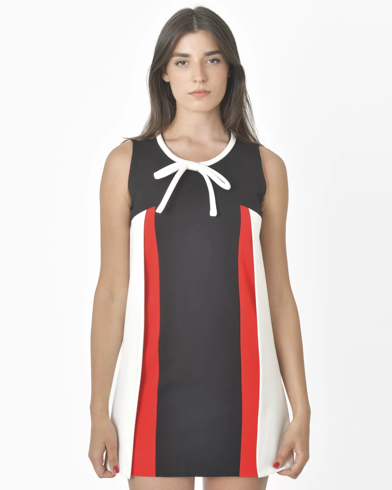 La Piscine Paris Robe esthétique Mondrian Edward Achour Noir New