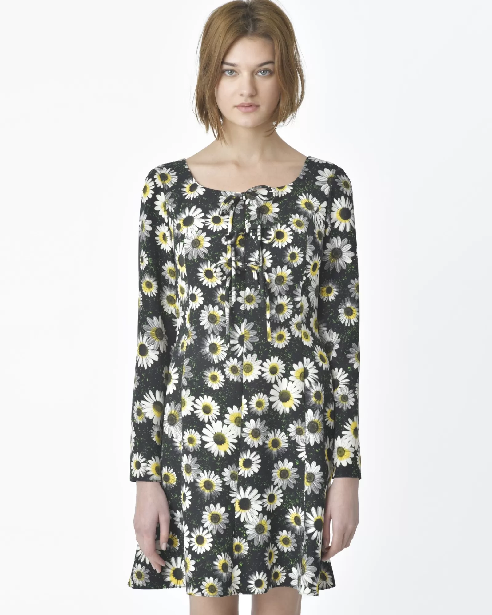 La Piscine Paris Robe fleurie de marguerite Missoni Noir Hot
