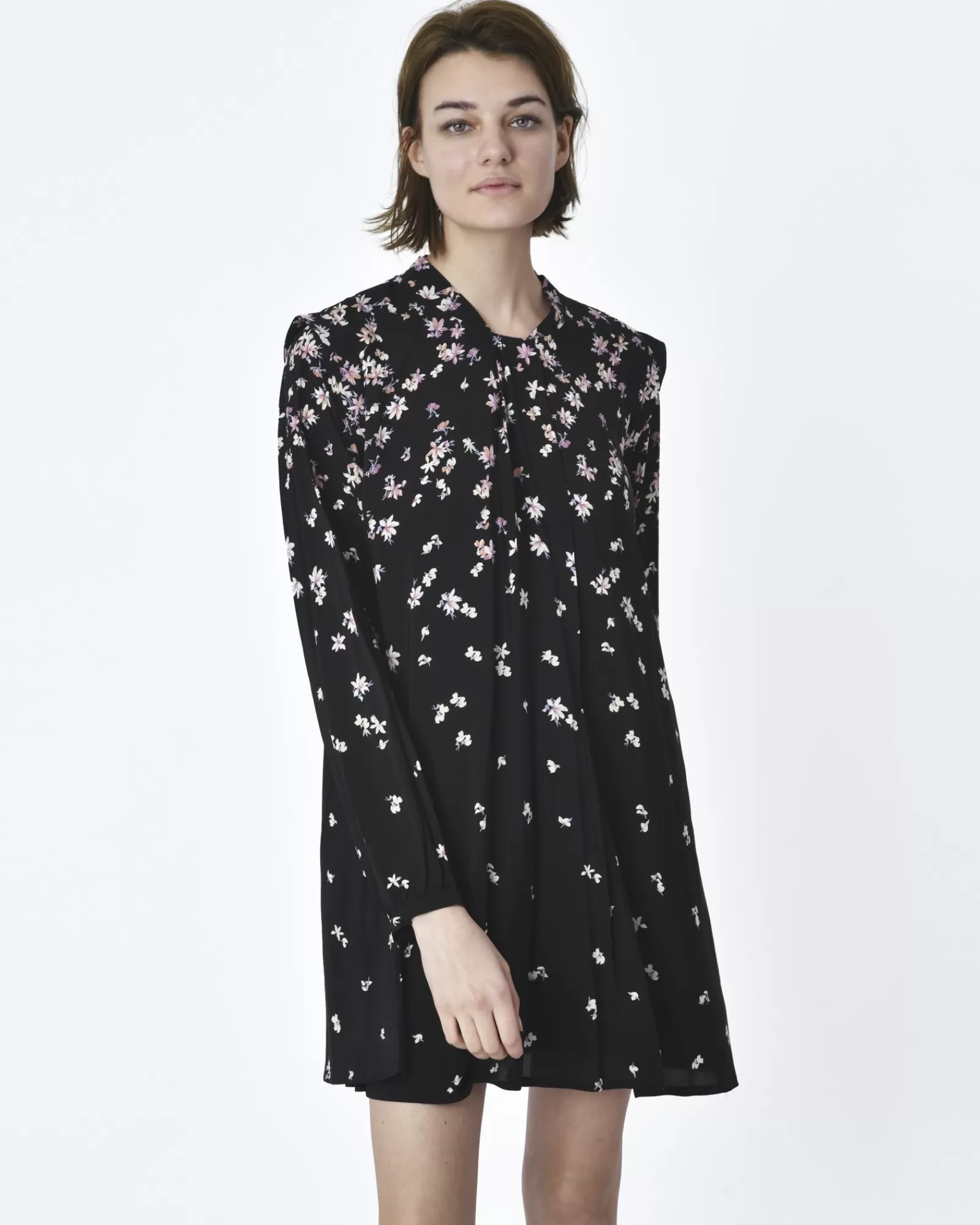 La Piscine Paris Robe motif dégradé de fleurs Idano Noir Store
