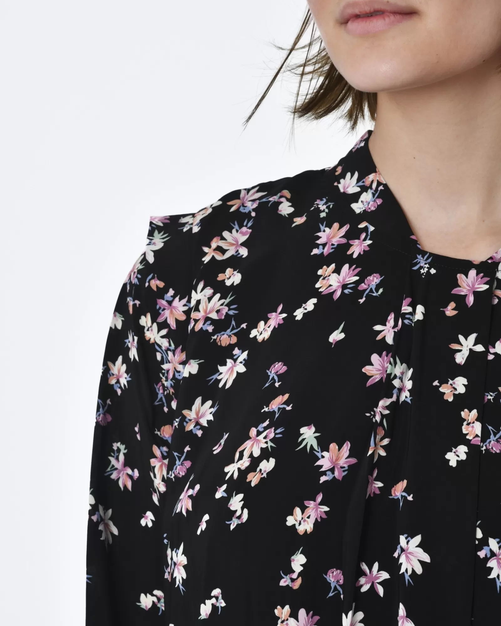 La Piscine Paris Robe motif dégradé de fleurs Idano Noir Store