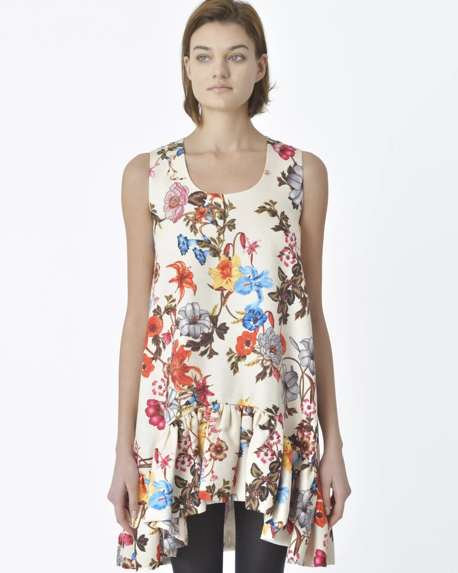 La Piscine Paris Robe sans manches Edward Achour Beige Sale