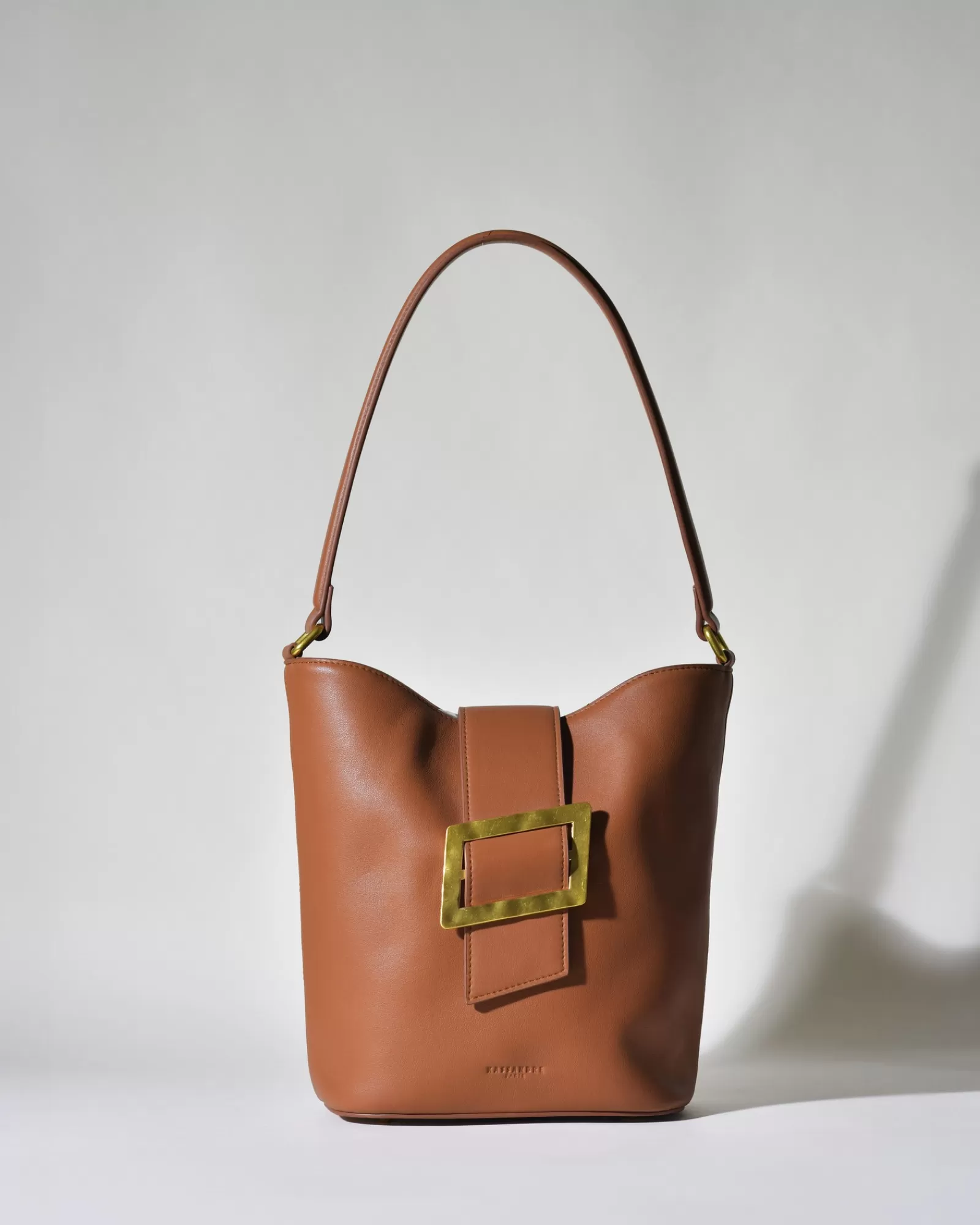 La Piscine Paris Sac porté épaule en cuir Kassandre Marron Sale
