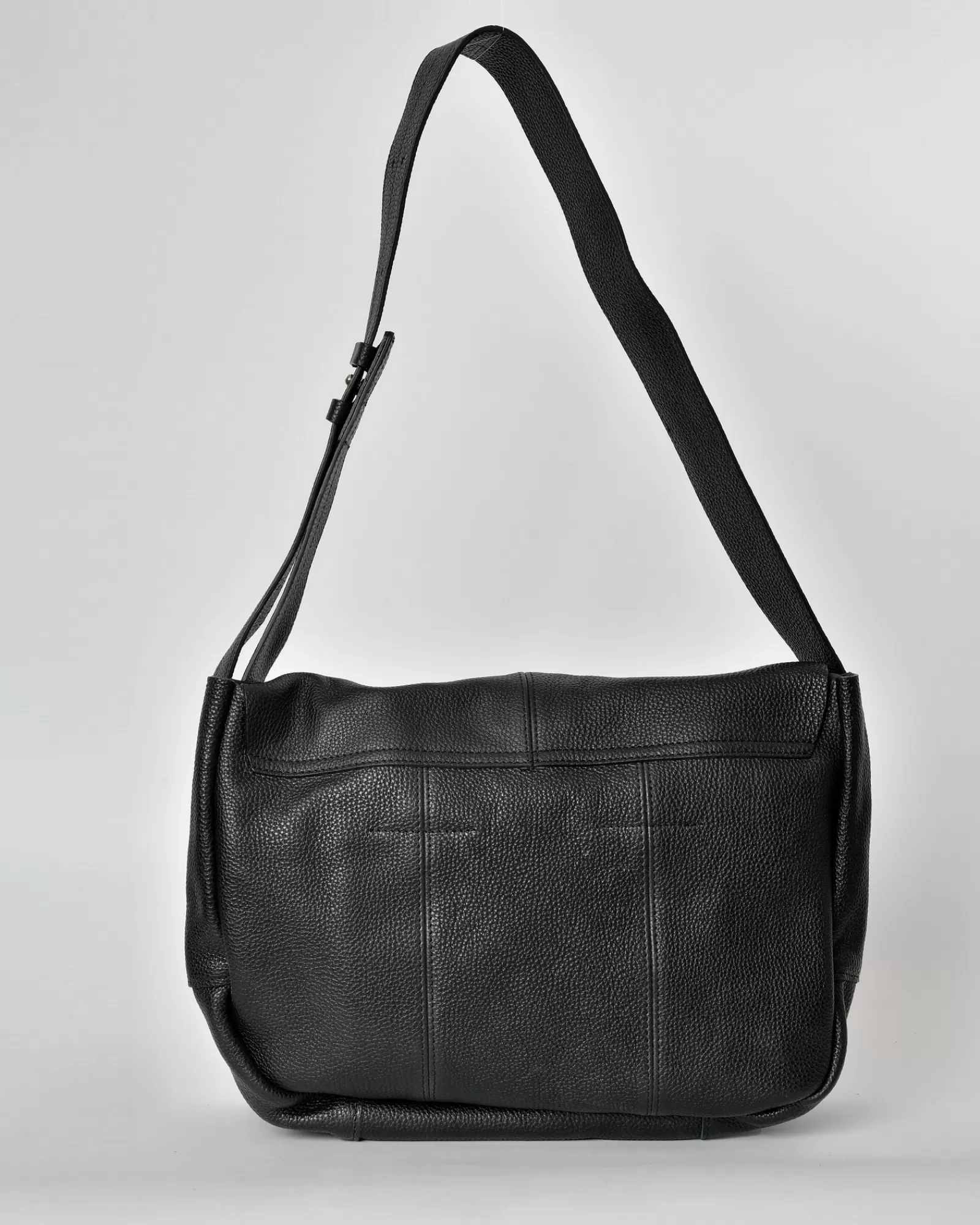 La Piscine Paris Sac porté épaule en cuir texturé Falorni Noir Outlet