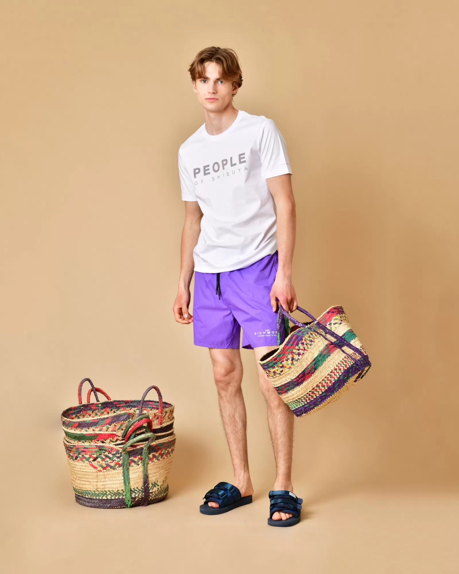 La Piscine Paris Short de bain John Richmond Violet Best