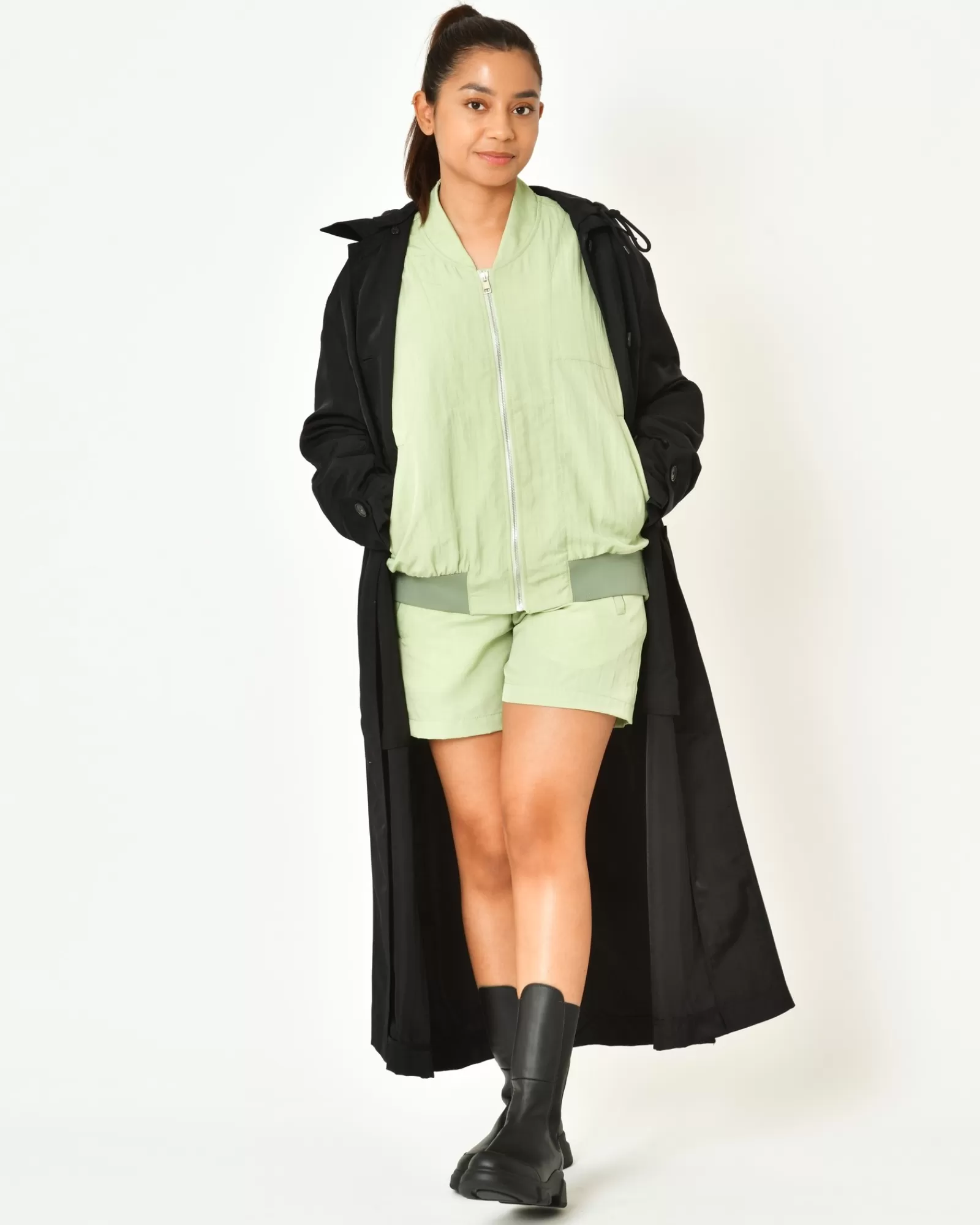 La Piscine Paris Short avec cordon ajustable Tela Vert Cheap