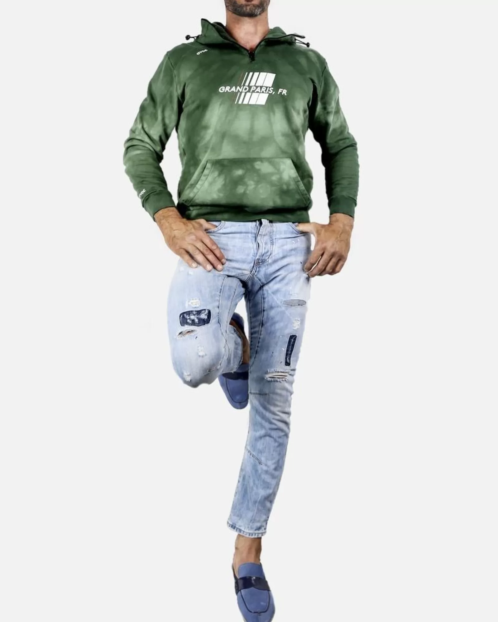 La Piscine Paris Sweat à capuche « Grand Paris » AVOC Vert Fashion
