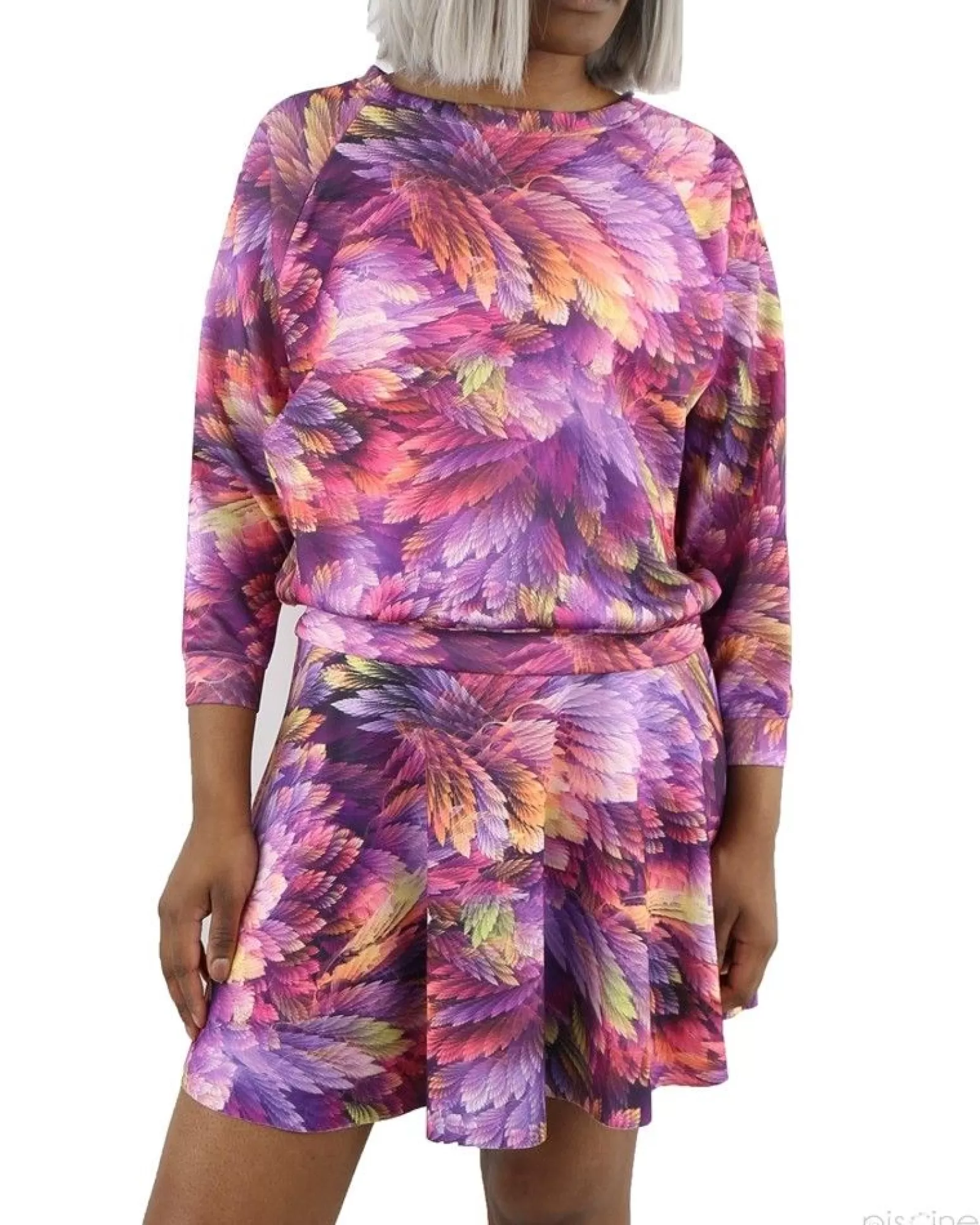 La Piscine Paris Sweat fleuri Dexters Violet Best