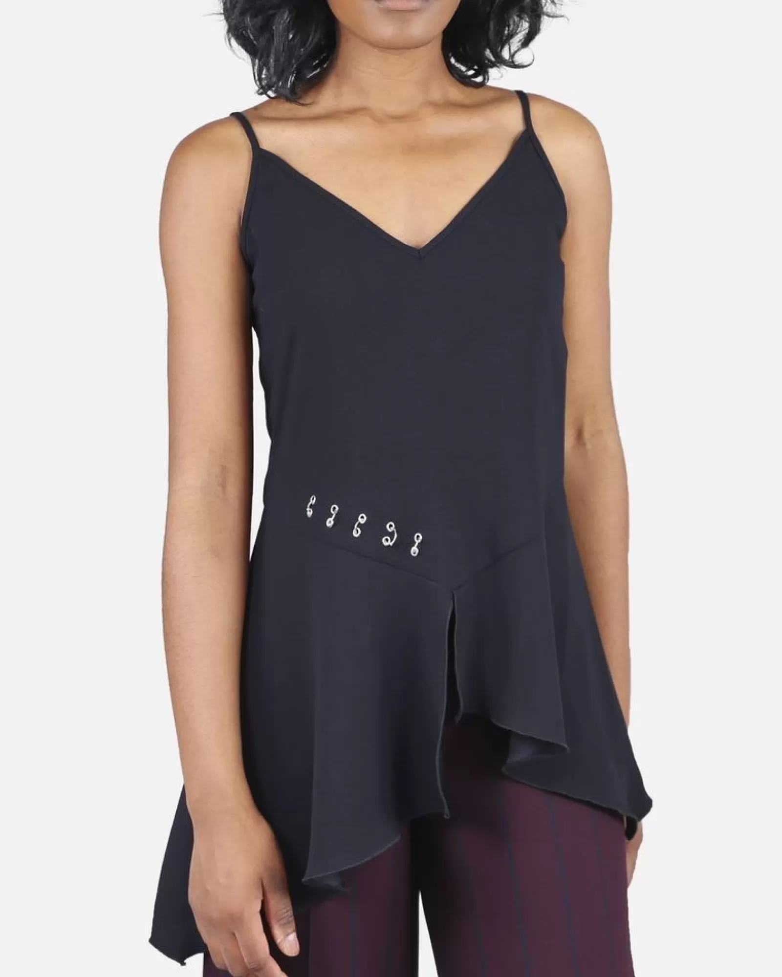 La Piscine Paris Top percé à bretelles Space Simona Corsellini Noir Flash Sale