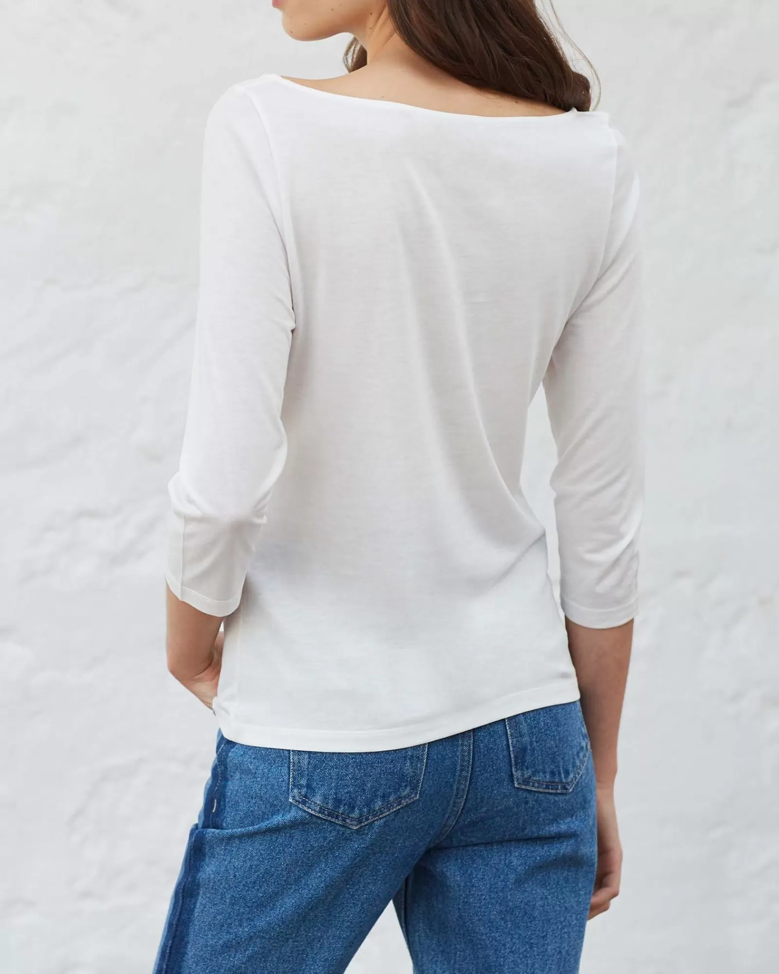 La Piscine Paris T-shirt à manches 3/4 Chacok Blanc Outlet